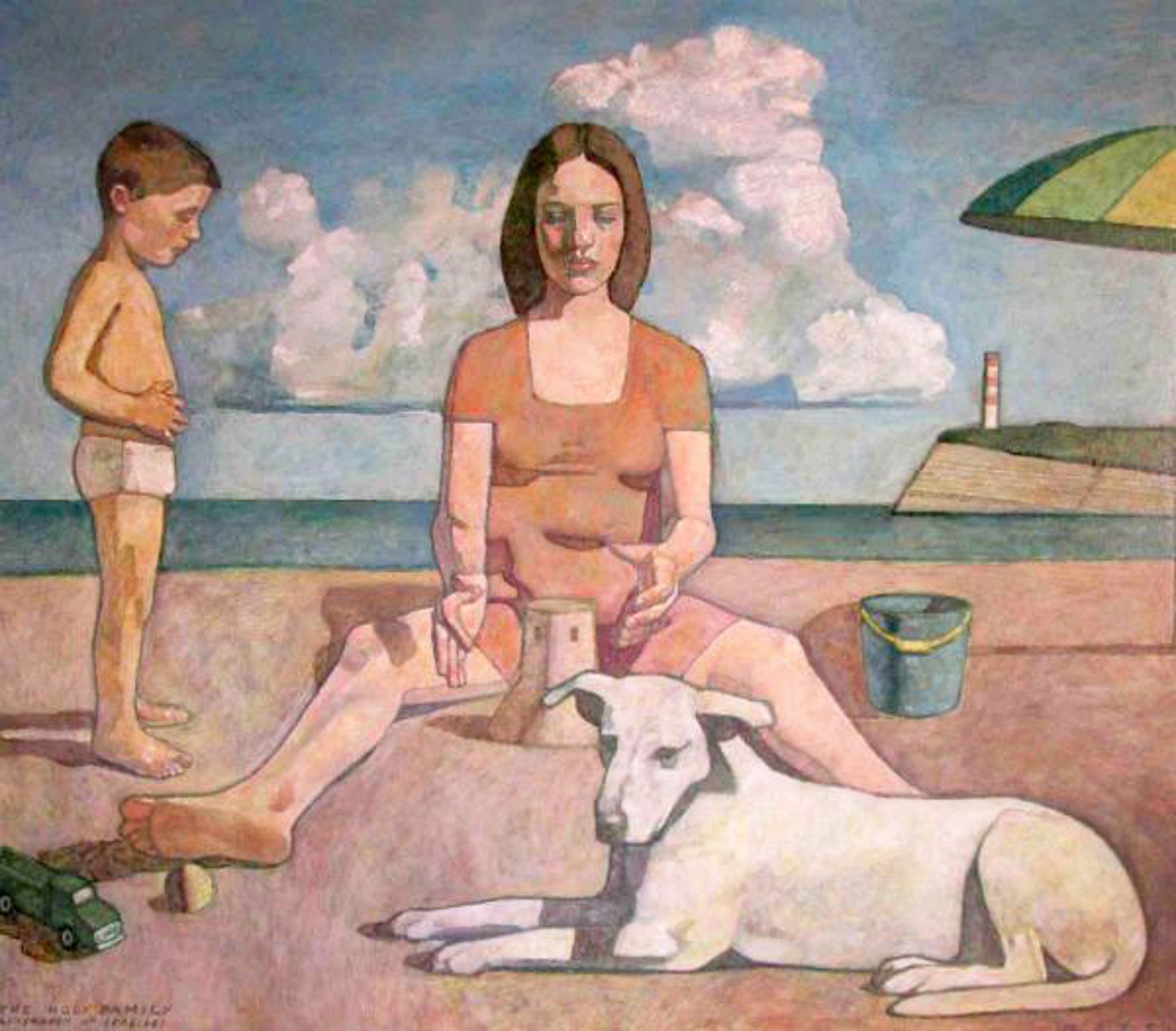 The Holy Family (Afternoon at Seaside) by Luigi Gatti