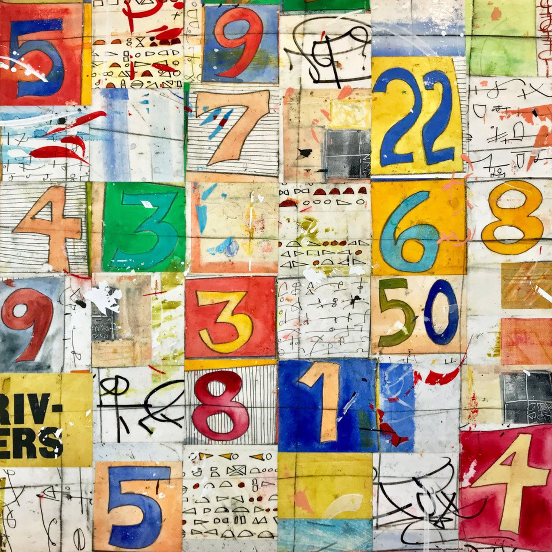 Four Square Arithmetic III by Laura Wait