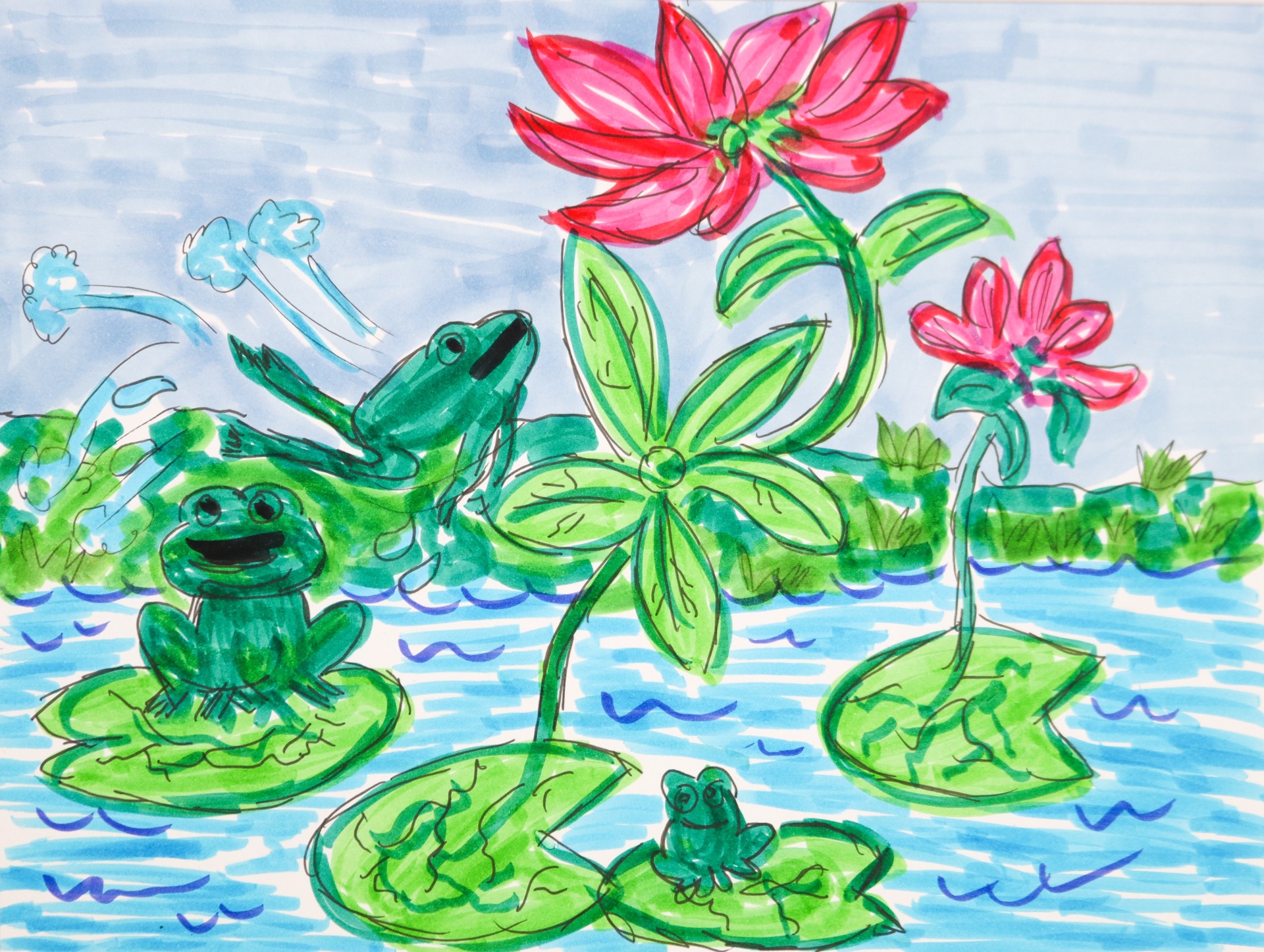 The Frogs in the Lake by Nonja Tiller