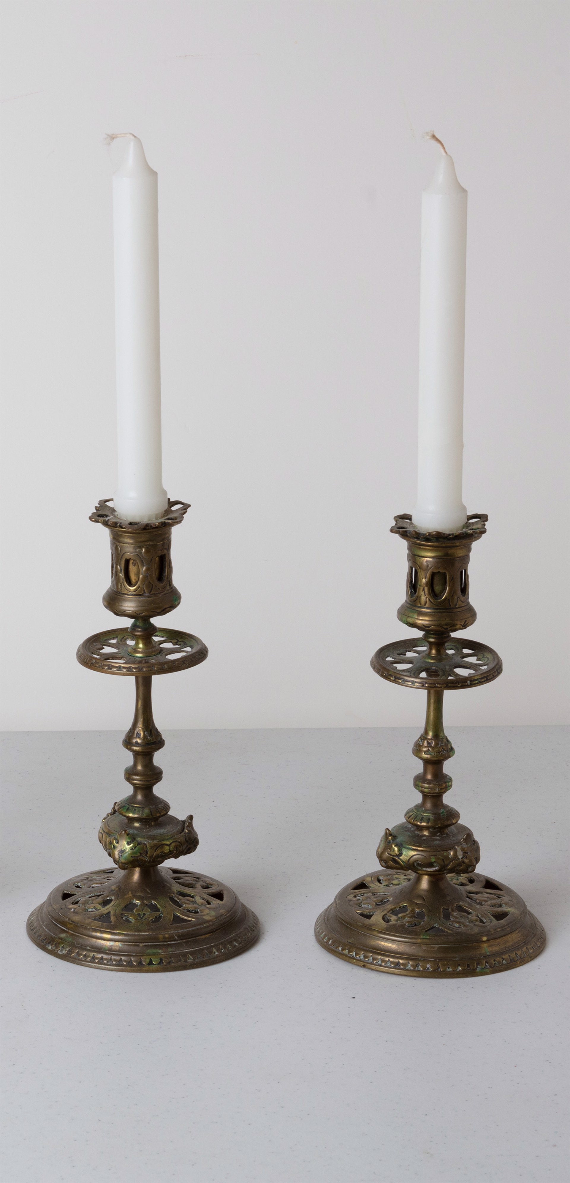Brass Candle Holders by Unknown