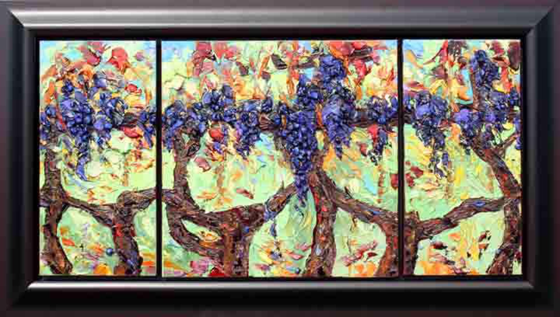 Grape Evolution Triptych by JD Miller
