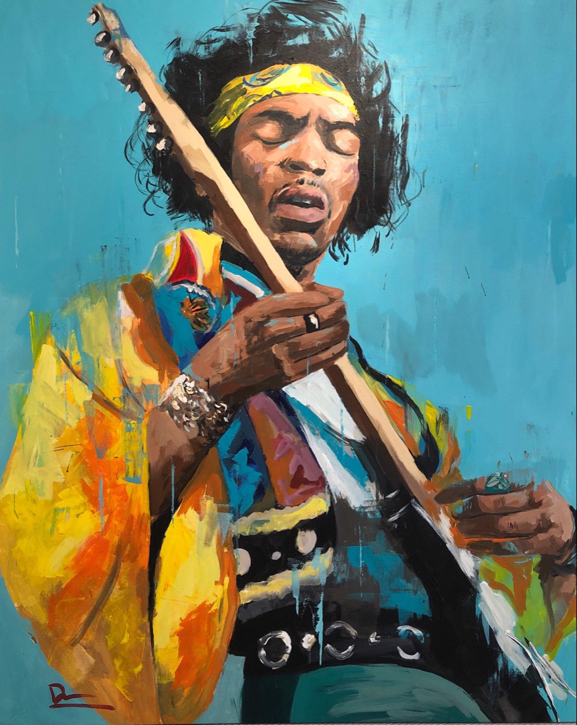 Jimi Hendrix by Dominic Mattioli