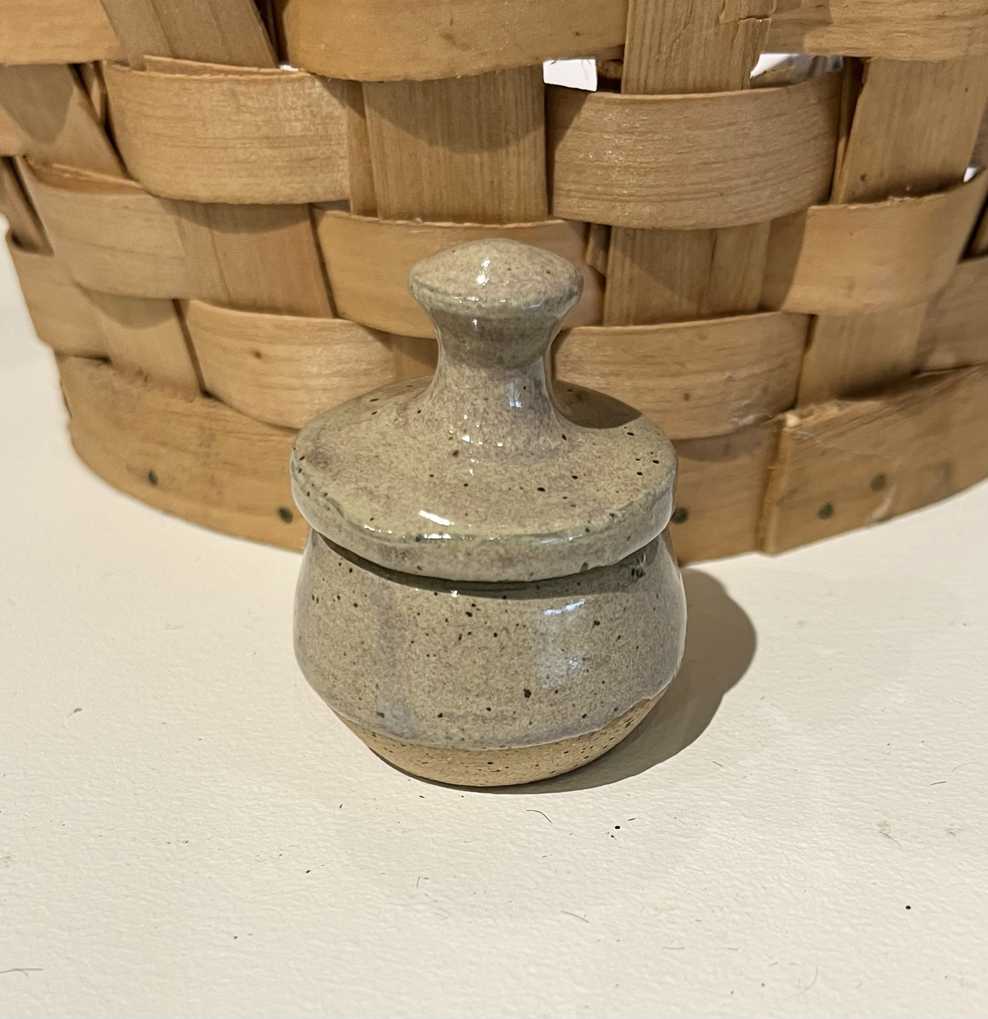 Tiny Ceramic Lidded Jar 4 by Shama Kipfer-Tessler