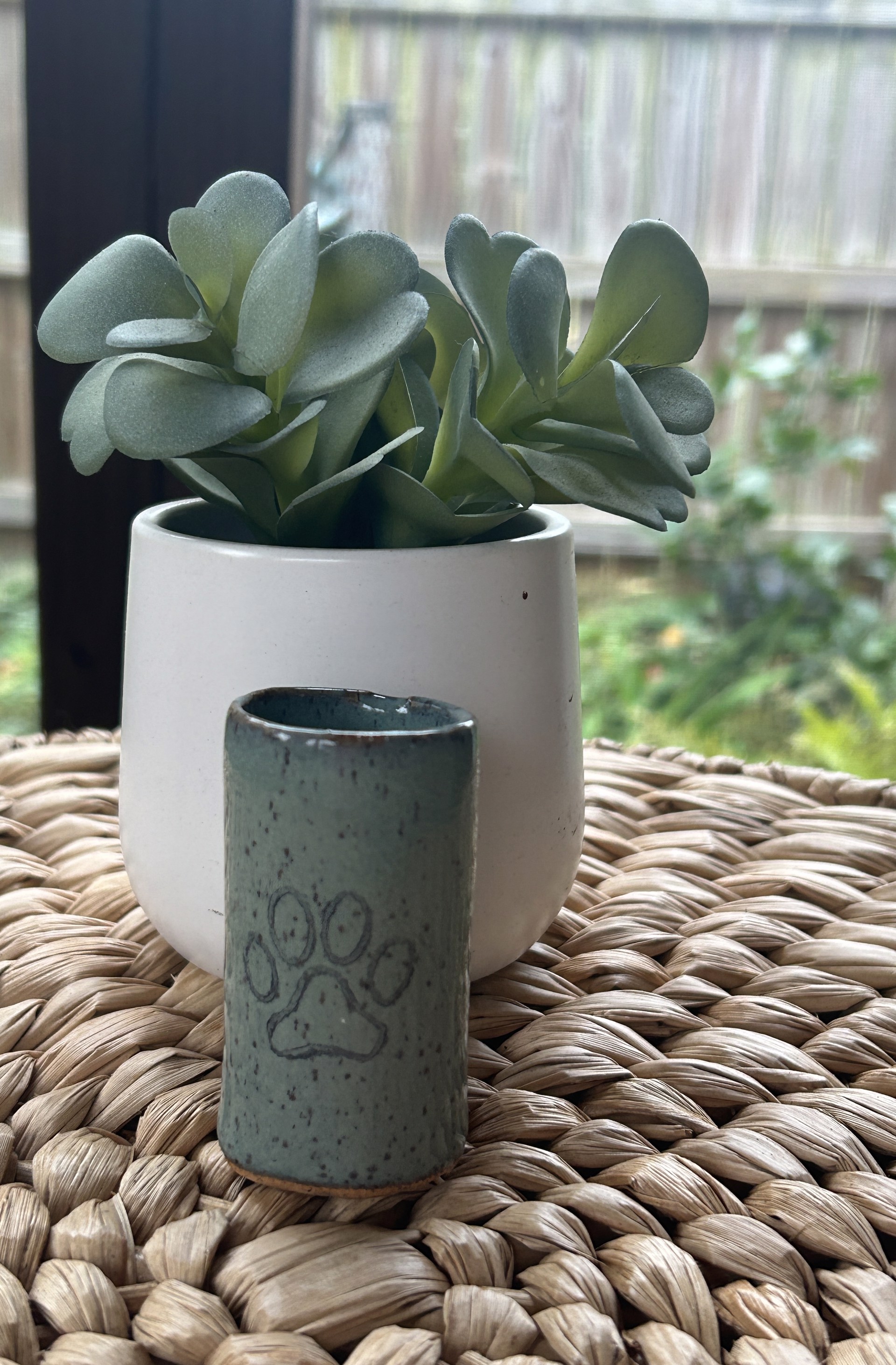 Tiny Tumbler- | Paw Print | Green by Mud Maker