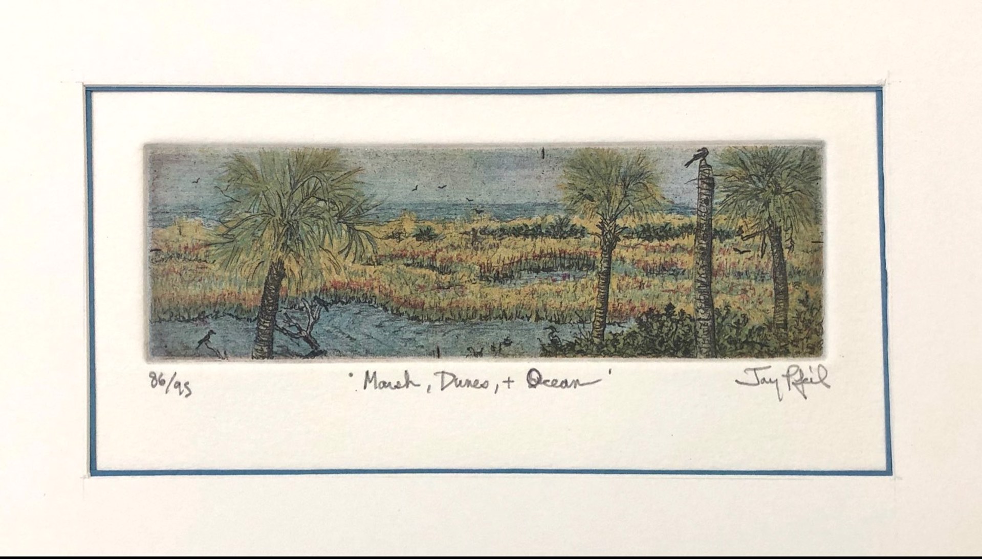 Marsh, Dunes, and Ocean (Unframed) by Jay Pfeil