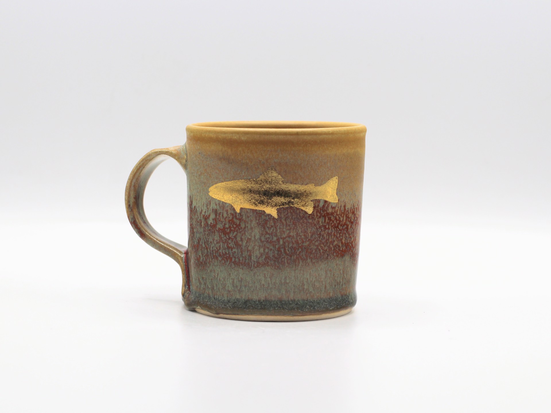 Golden Rainbow Trout Mug by Stephen Mullins