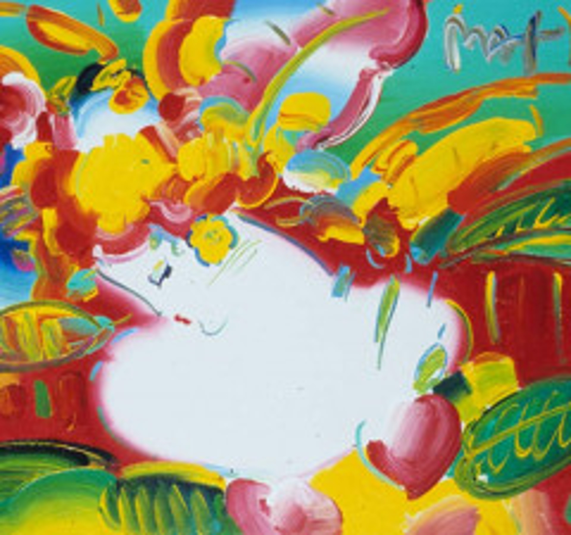 Flower Blossom Lady by Peter Max