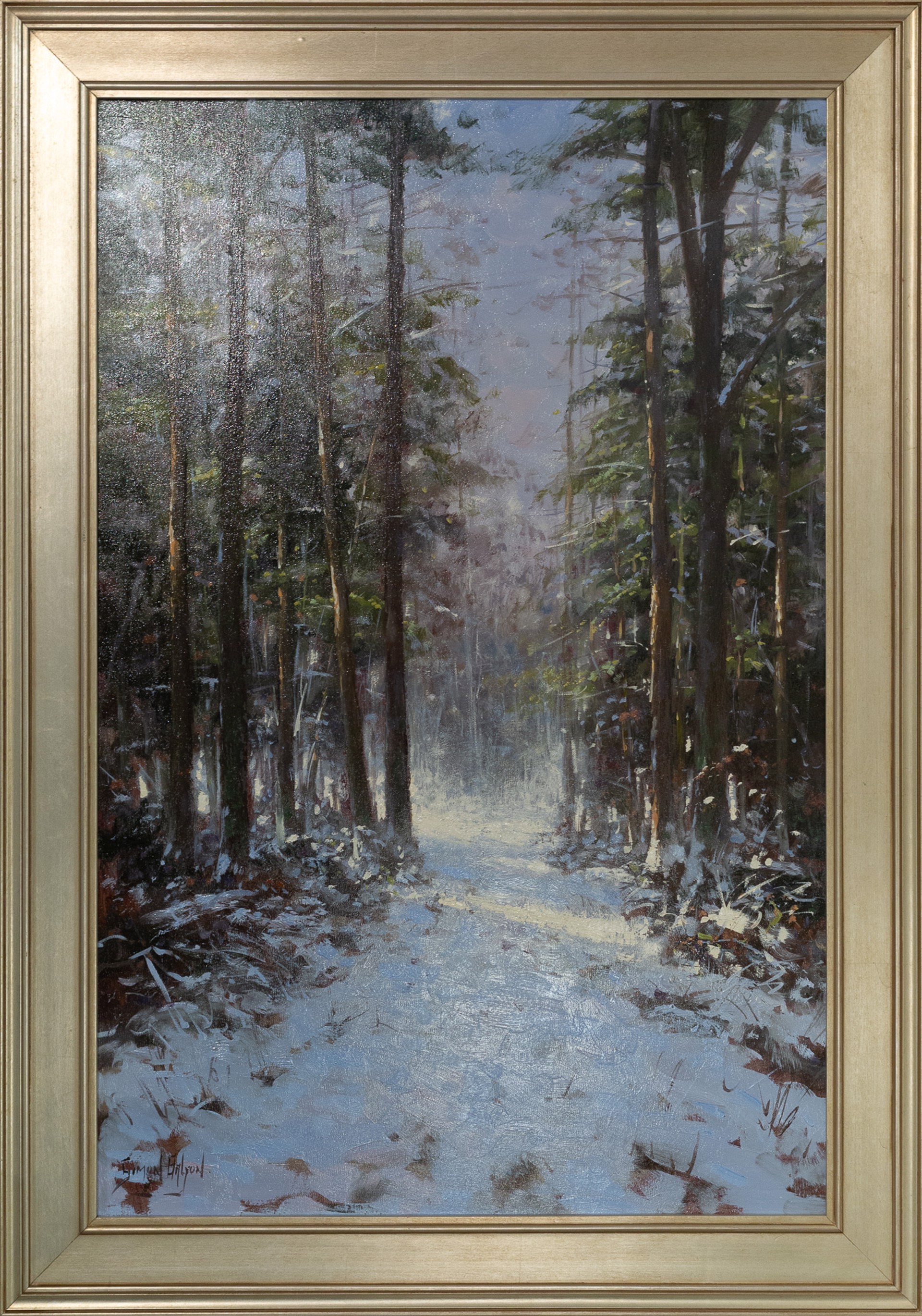 Forest - Winter Scene by Simon Balyon