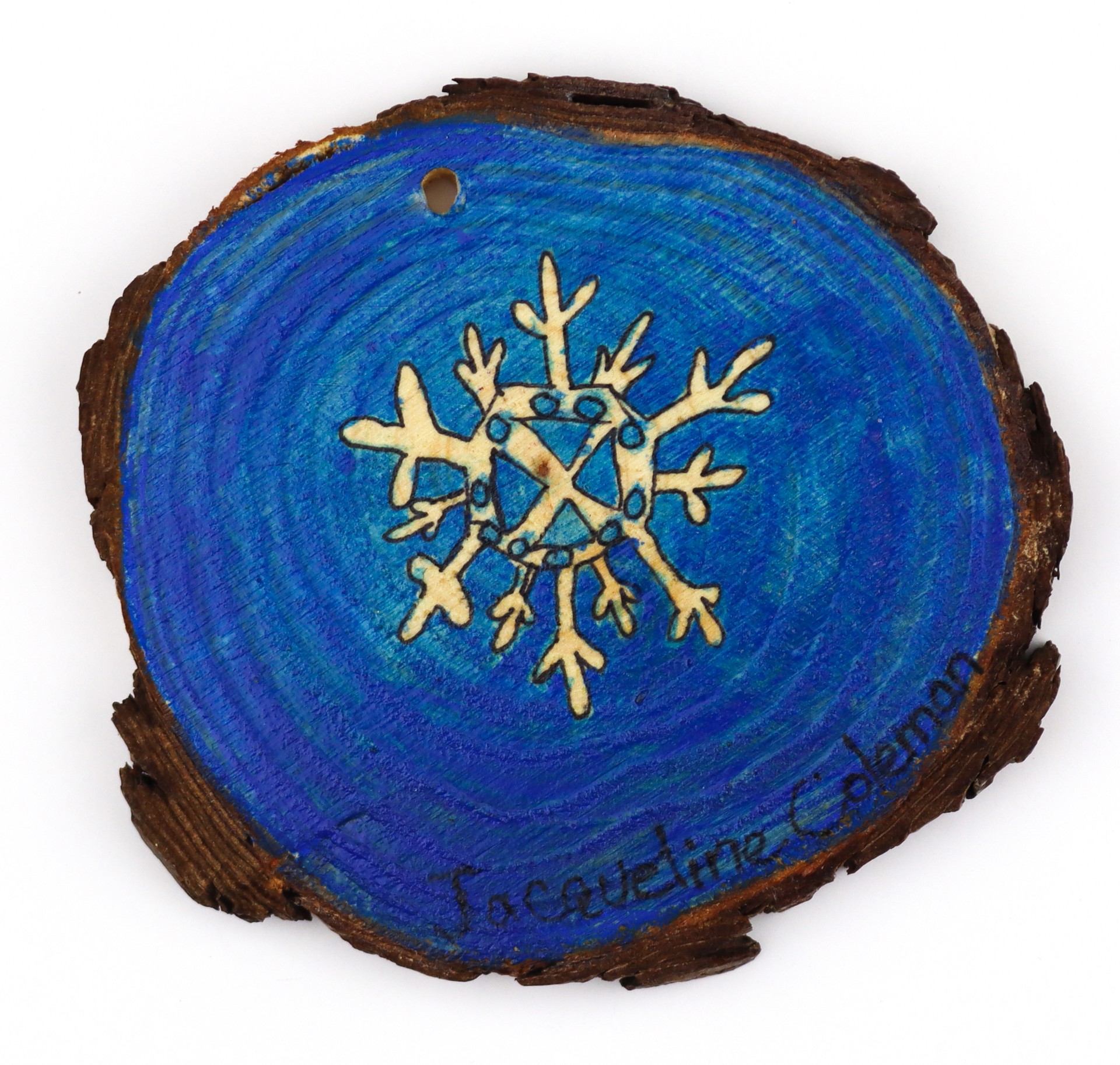 Gingerbread & Snowflake (ornament) by Jacqueline Coleman