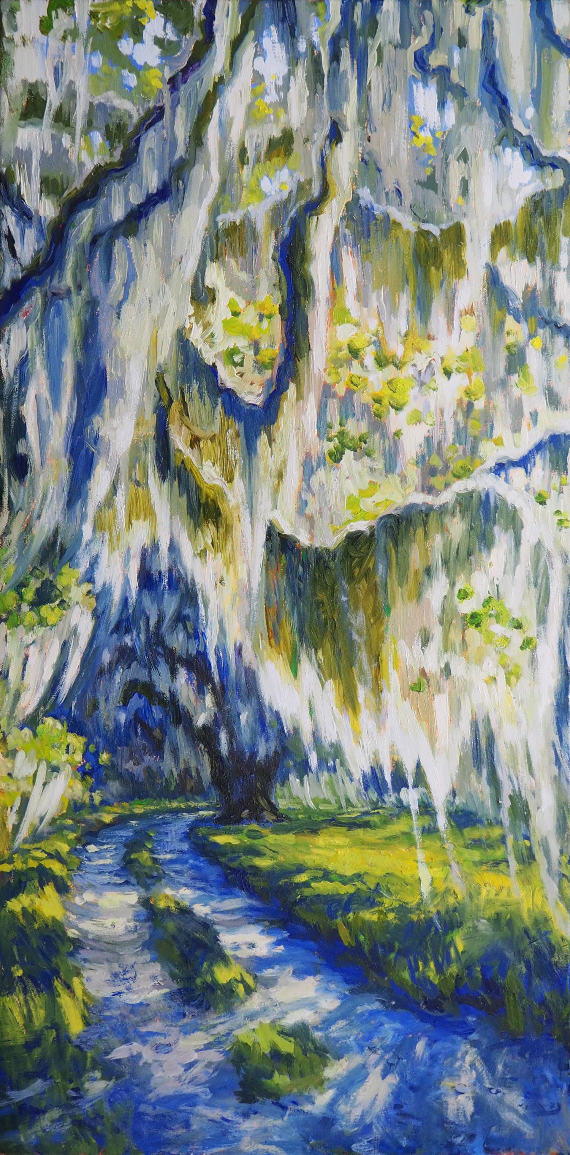 "Georgia Island Moss" original oil painting by Olessia Maximenko