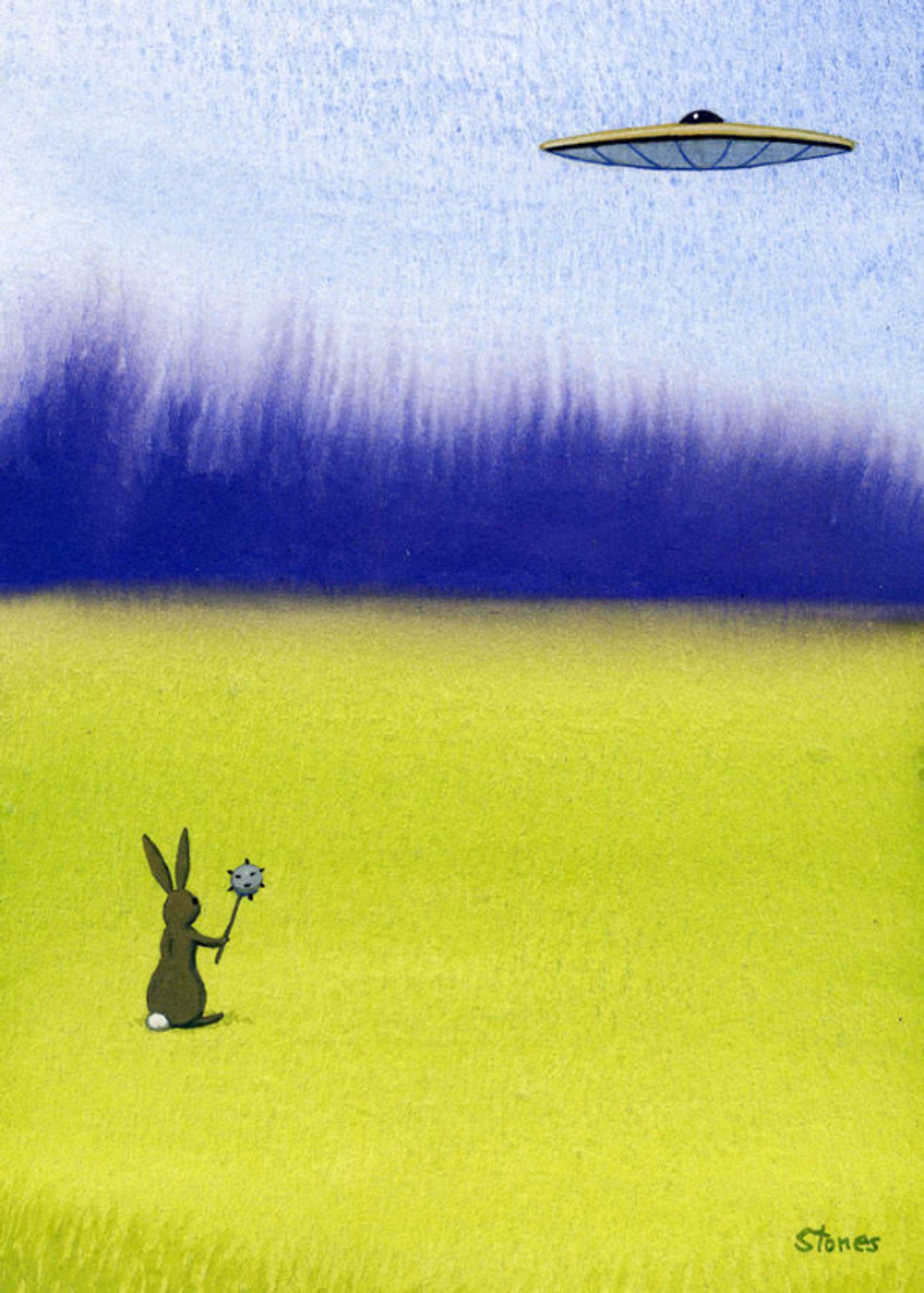 Rabbit Readies Mace by Greg Stones