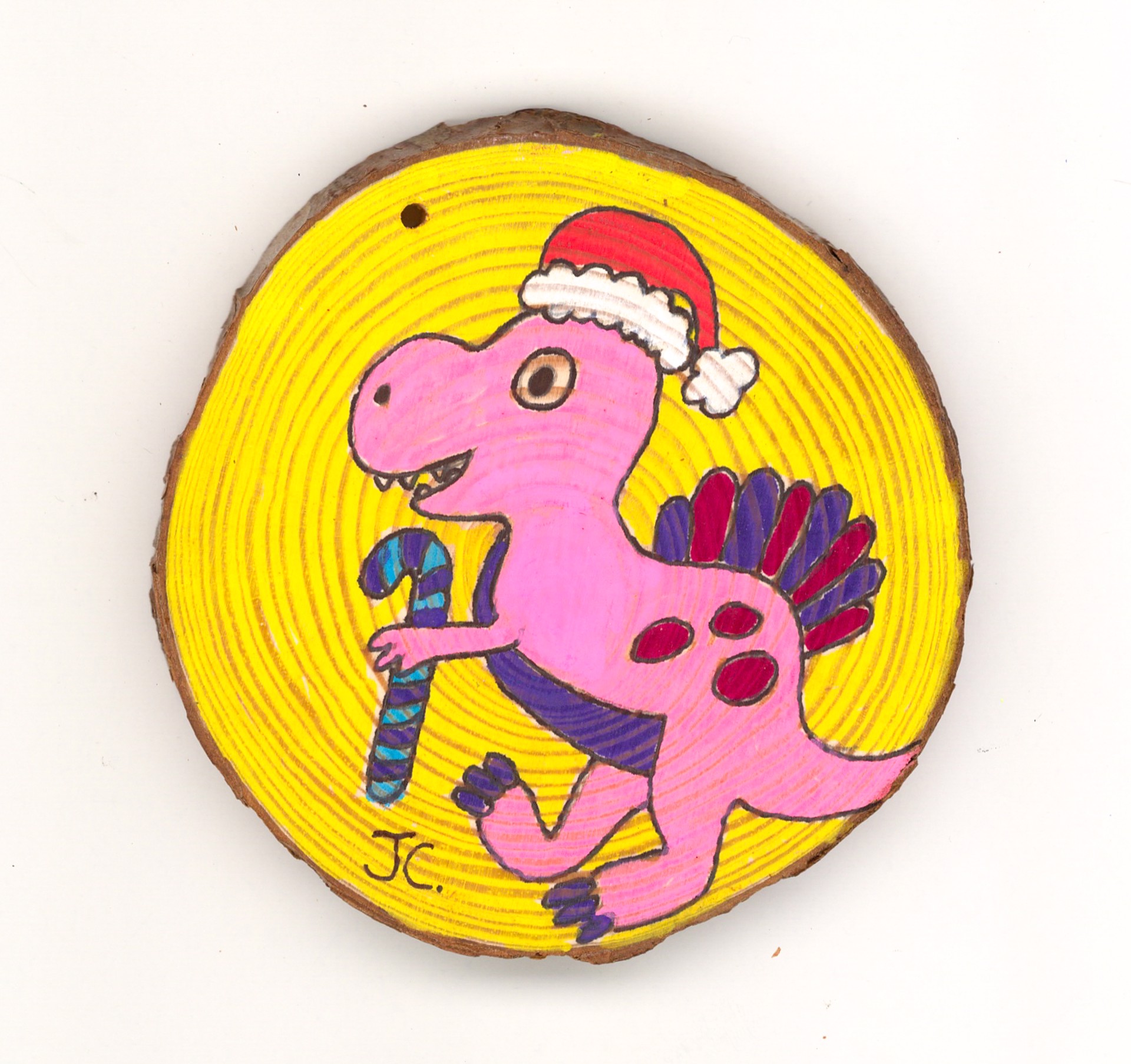 Merry Dinos (ornament) by Jacqueline Coleman
