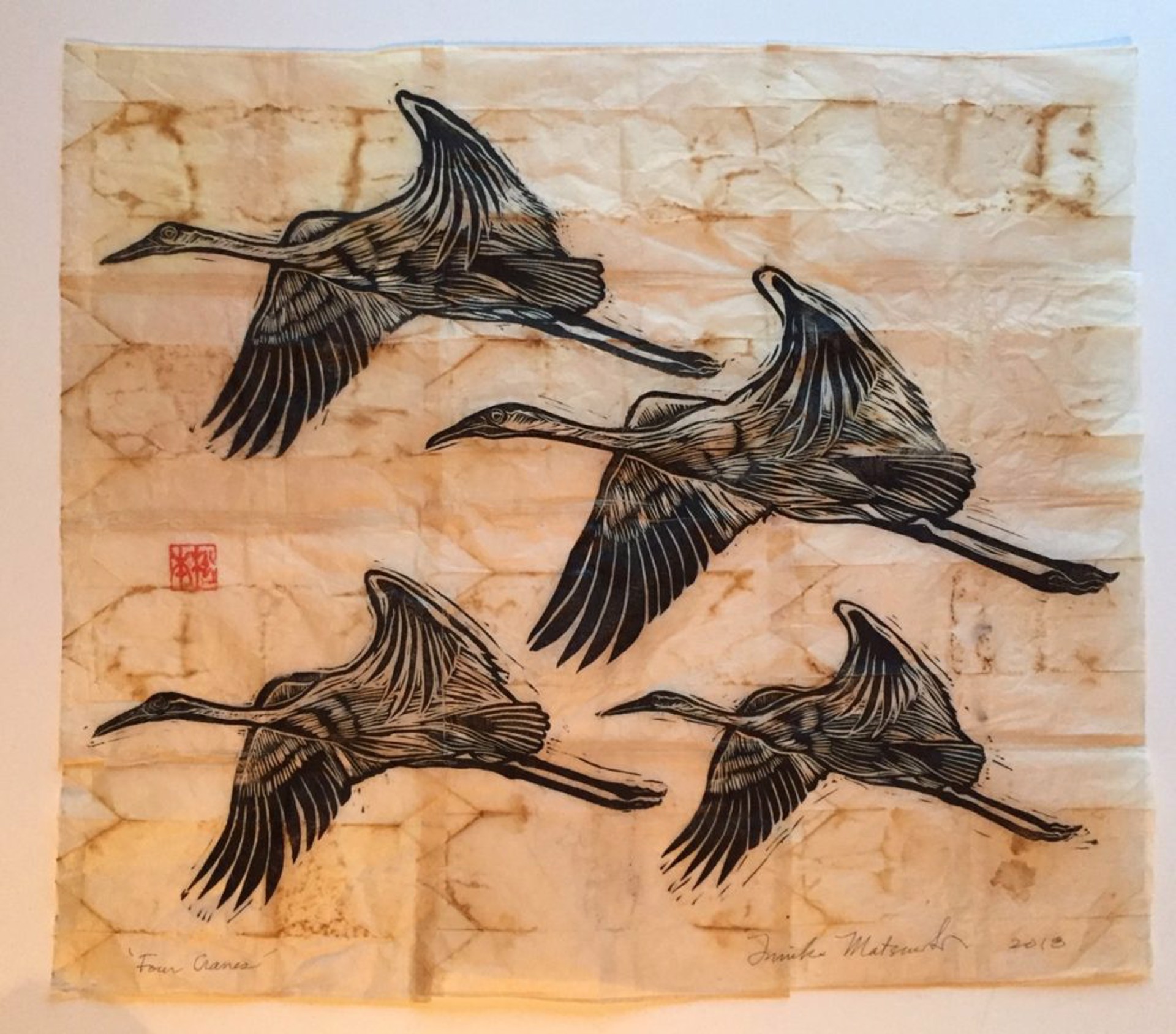 Four Cranes by Fumi Matsumoto
