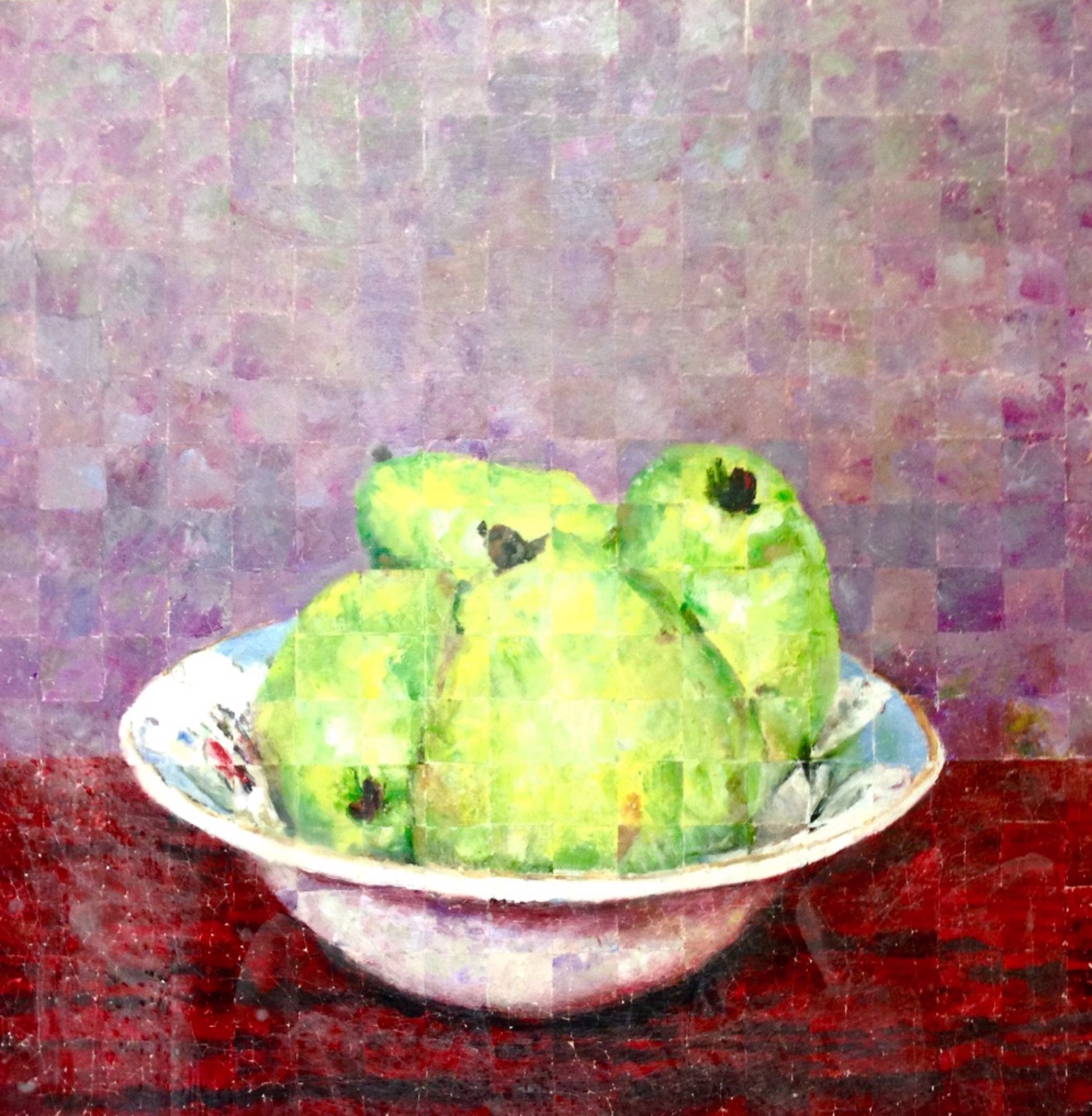 Pears In An Antique Bowl by Mark Gaskin