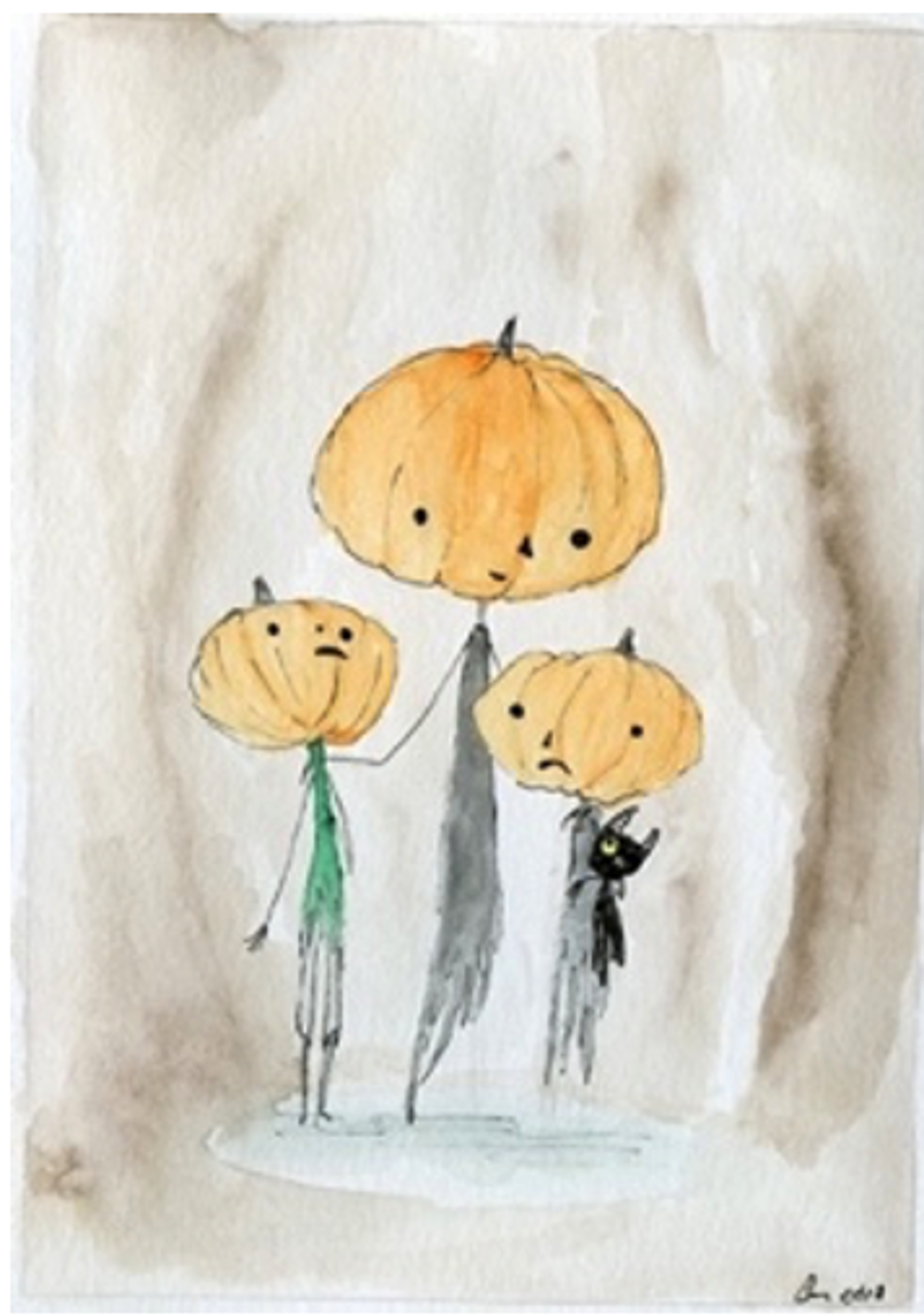 Three Pumpkin Ghosts by Chris Thompson