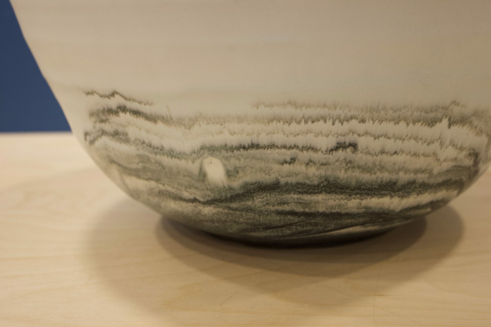 Large Charcoal Bottom Bowl by Kyra Cane