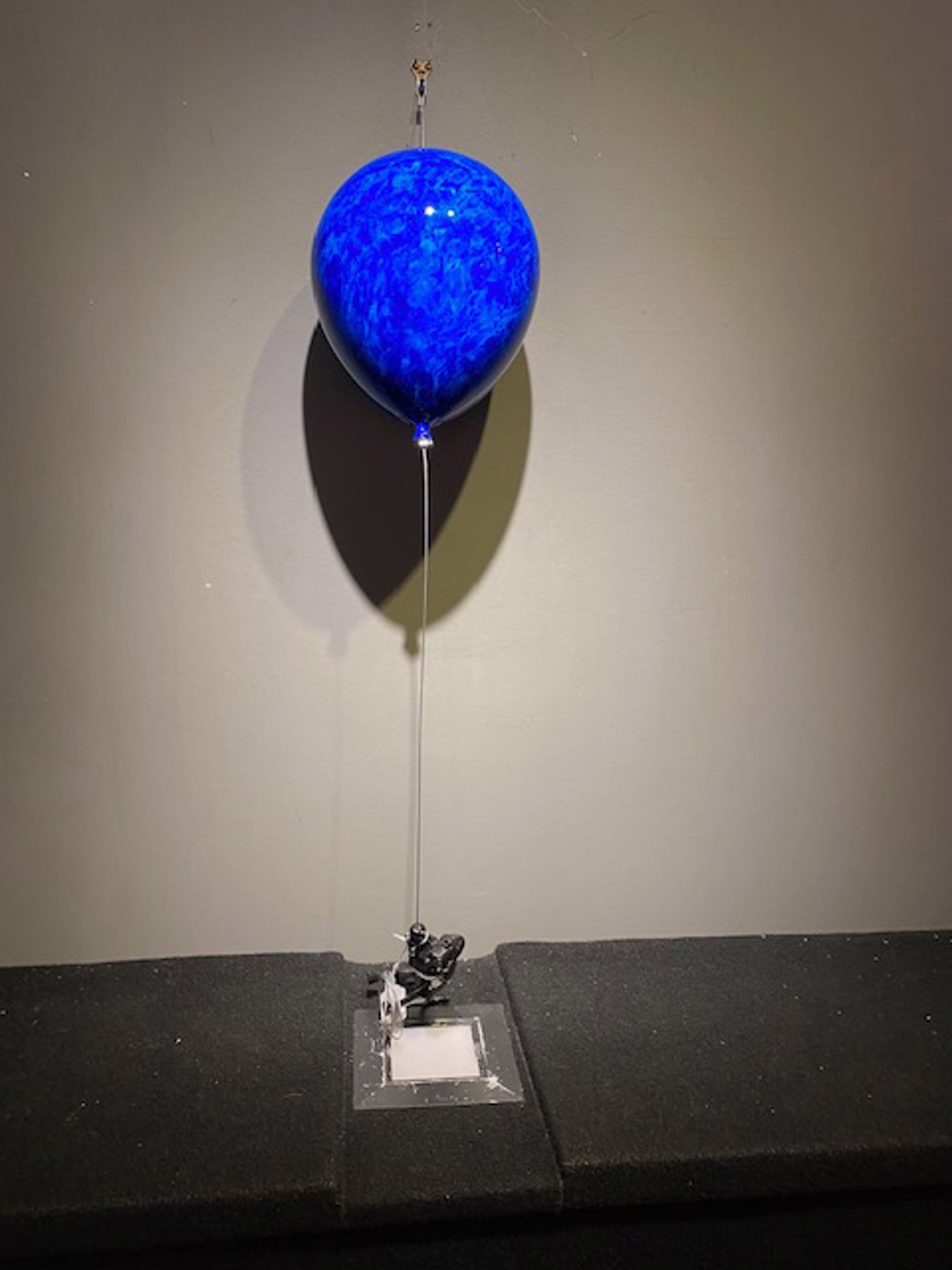Balloon With Dog (Blue/Black) by Ancizar Marin