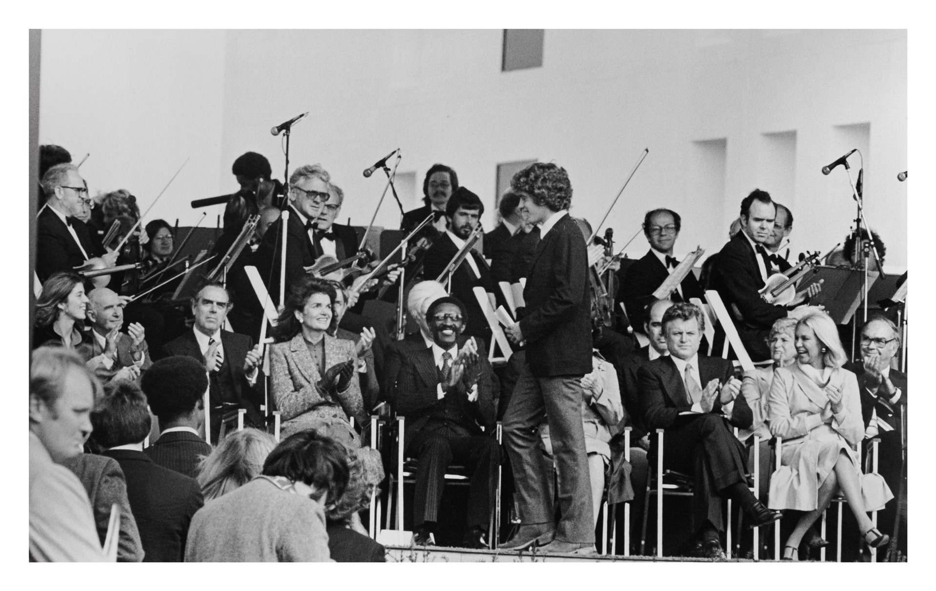 John F. Kennedy, Jr. at John F. Kennedy Library Dedication by Ron Galella