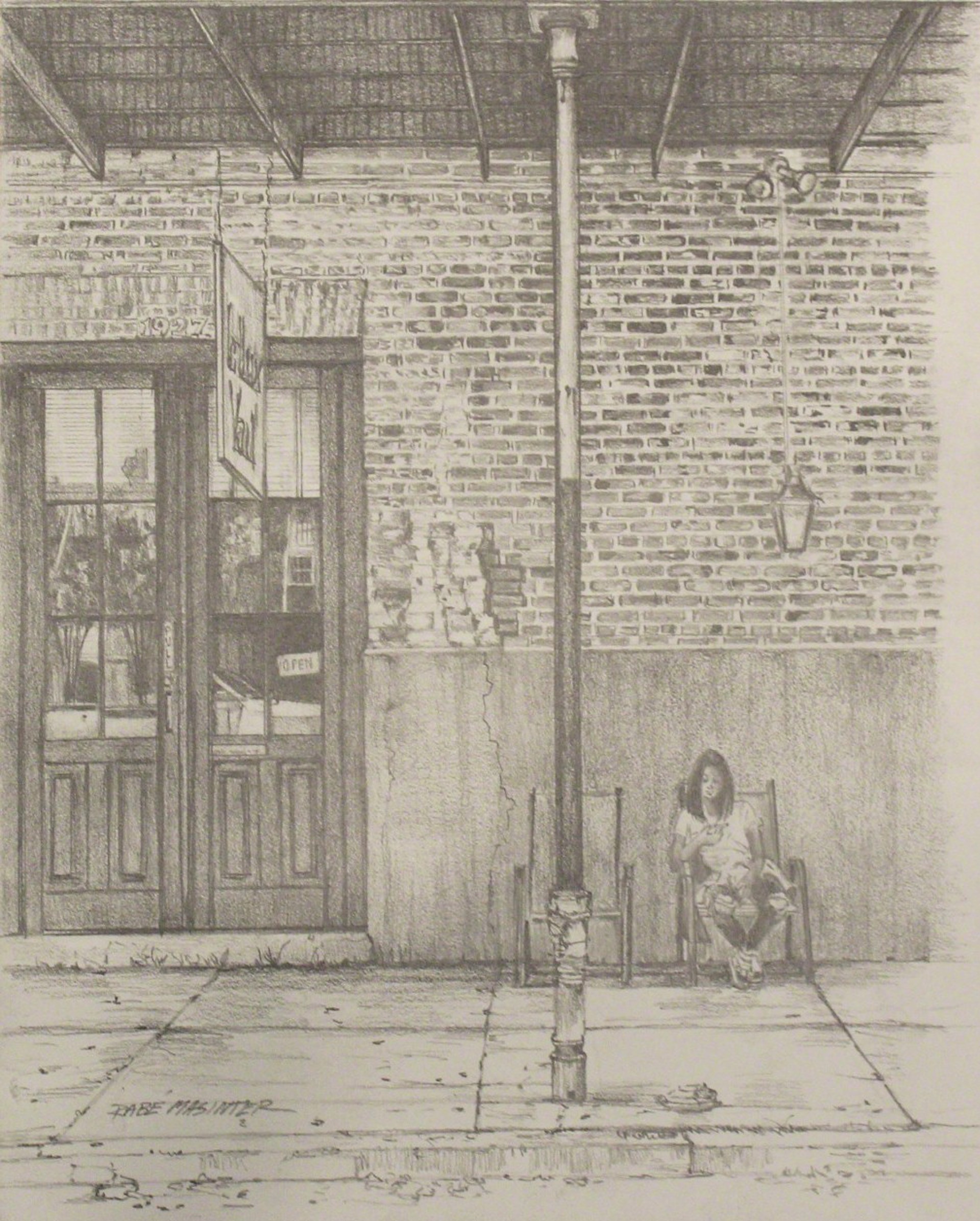 Girl and Door by Shirley Rabe' Masinter
