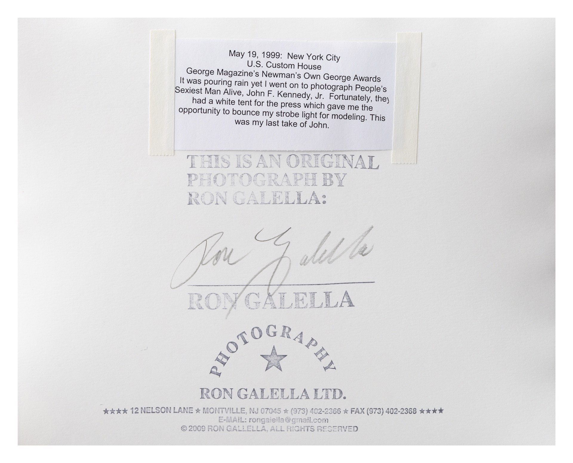 John F. Kennedy, Jr. and Carolyn Kennedy by Ron Galella