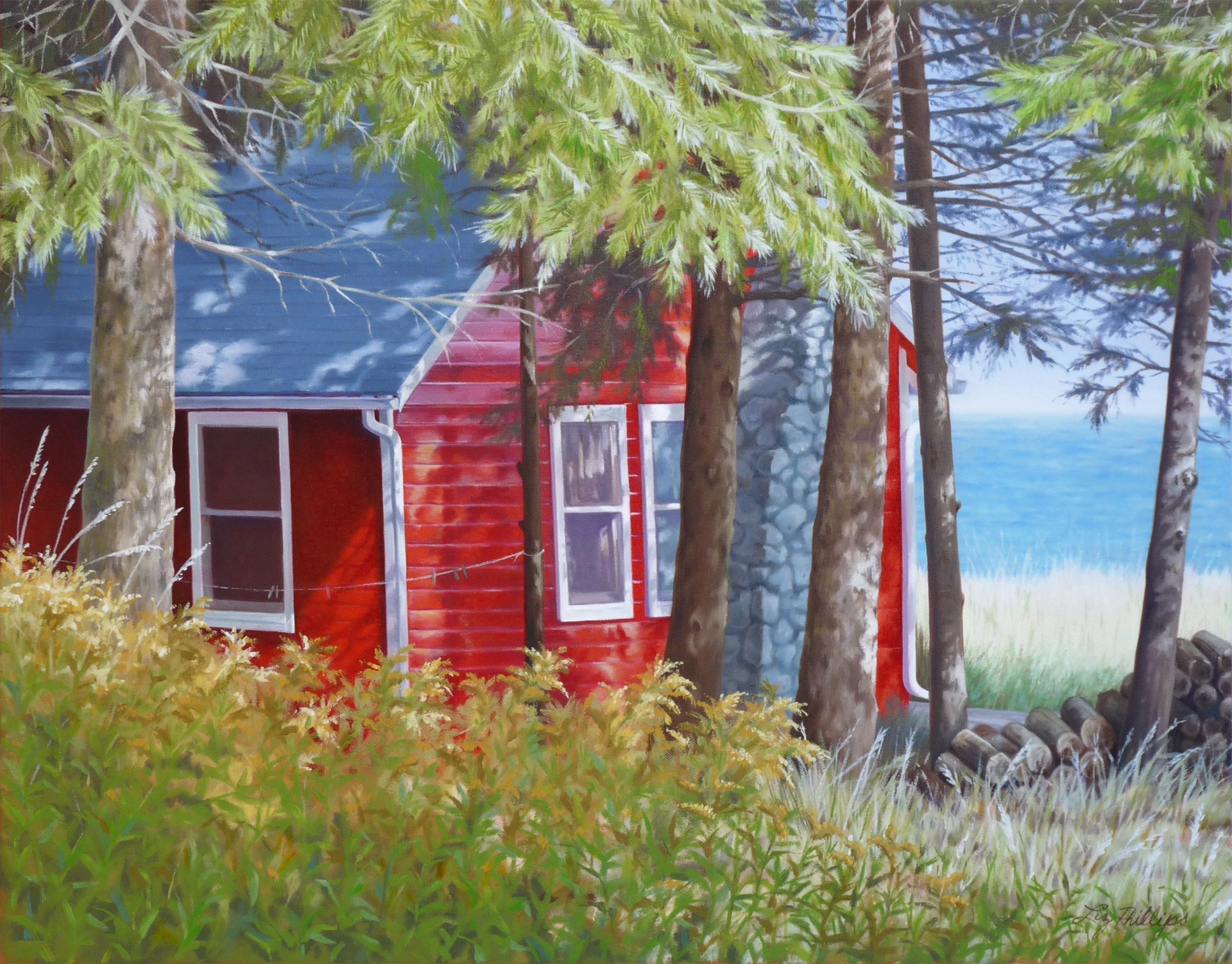 Little Red Cabin by Liz Phillips
