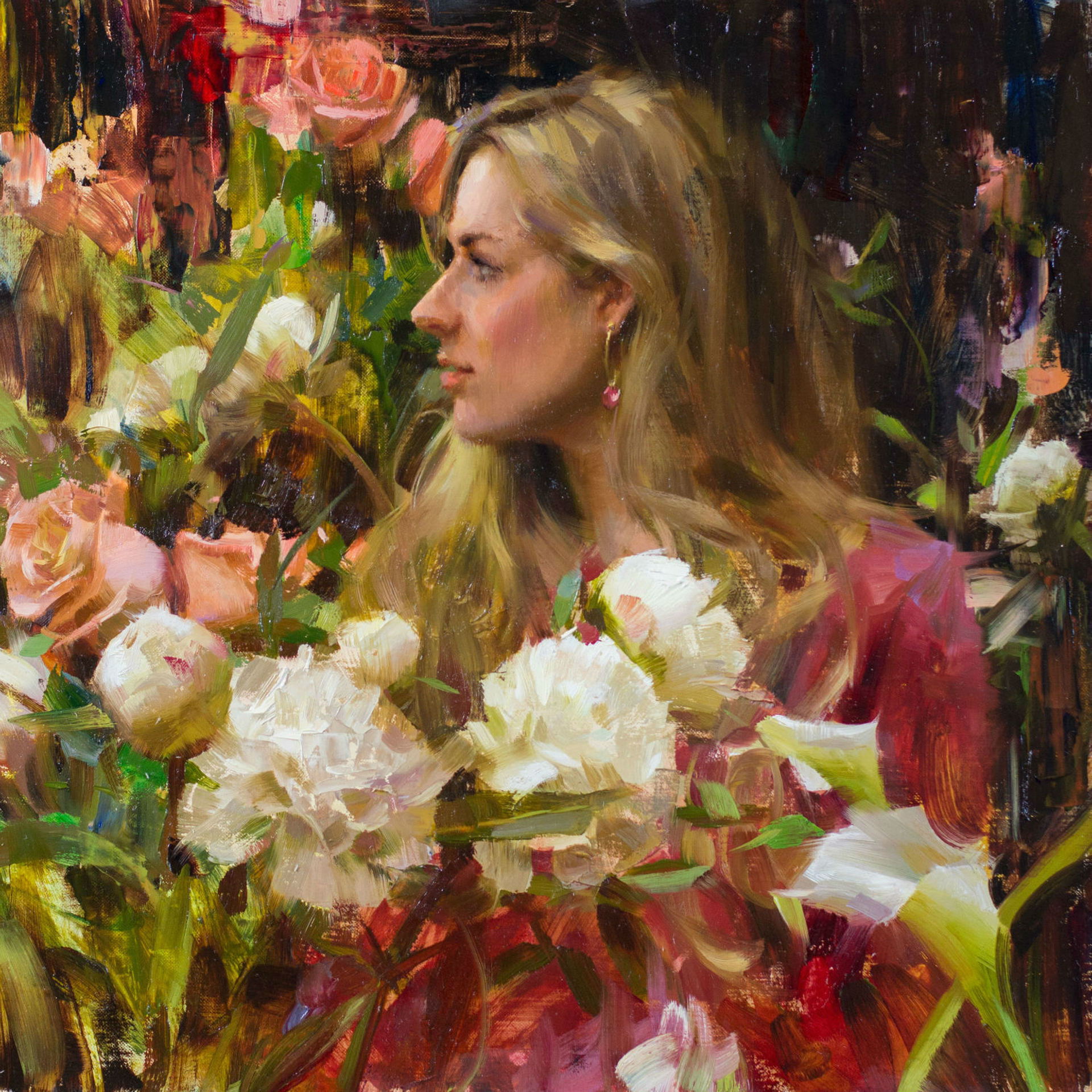Jaime with Flowers by Daniel Keys