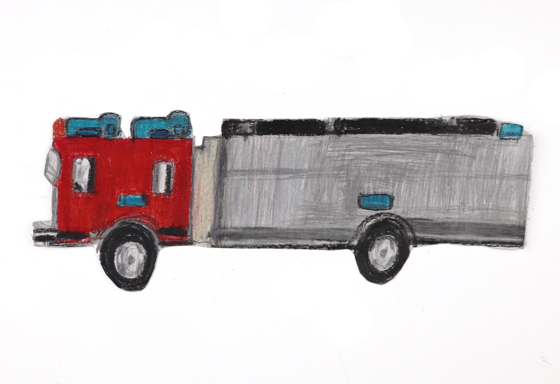 Fire Truck on the Move by Michael Haynes