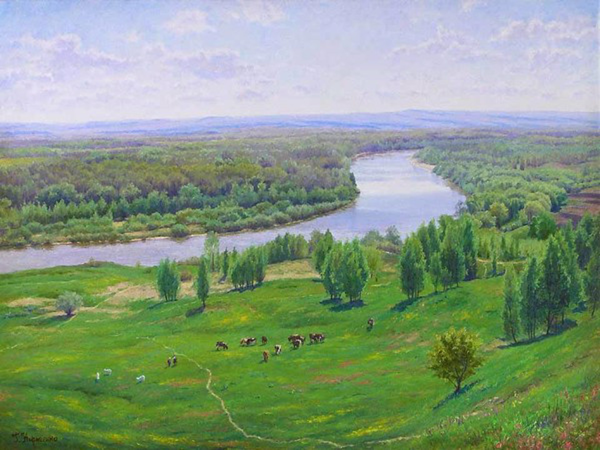 Spring Pasture by Gennadi Kirichenko