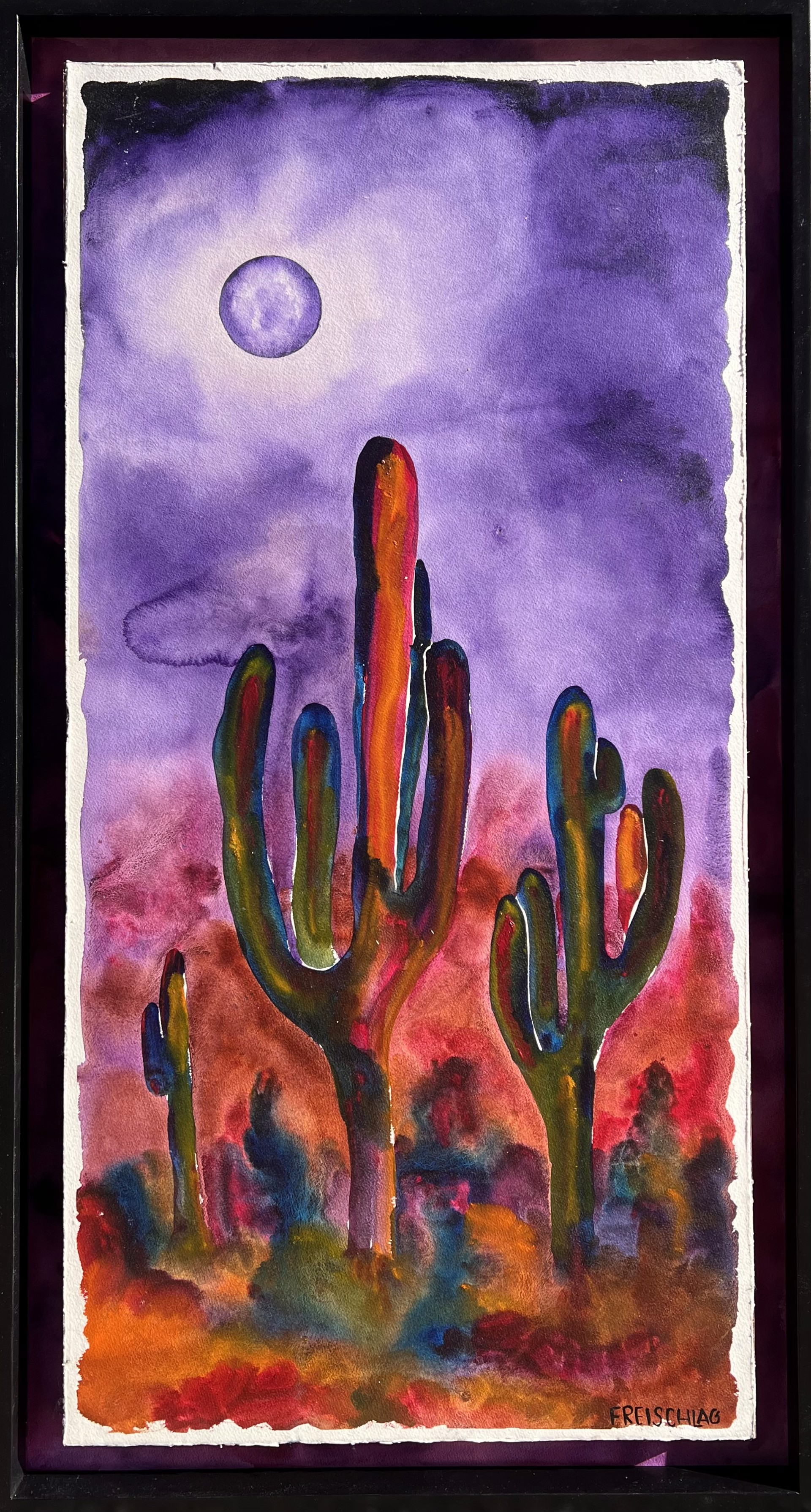 Cactus of a Purple Moon by Peter Freischlag