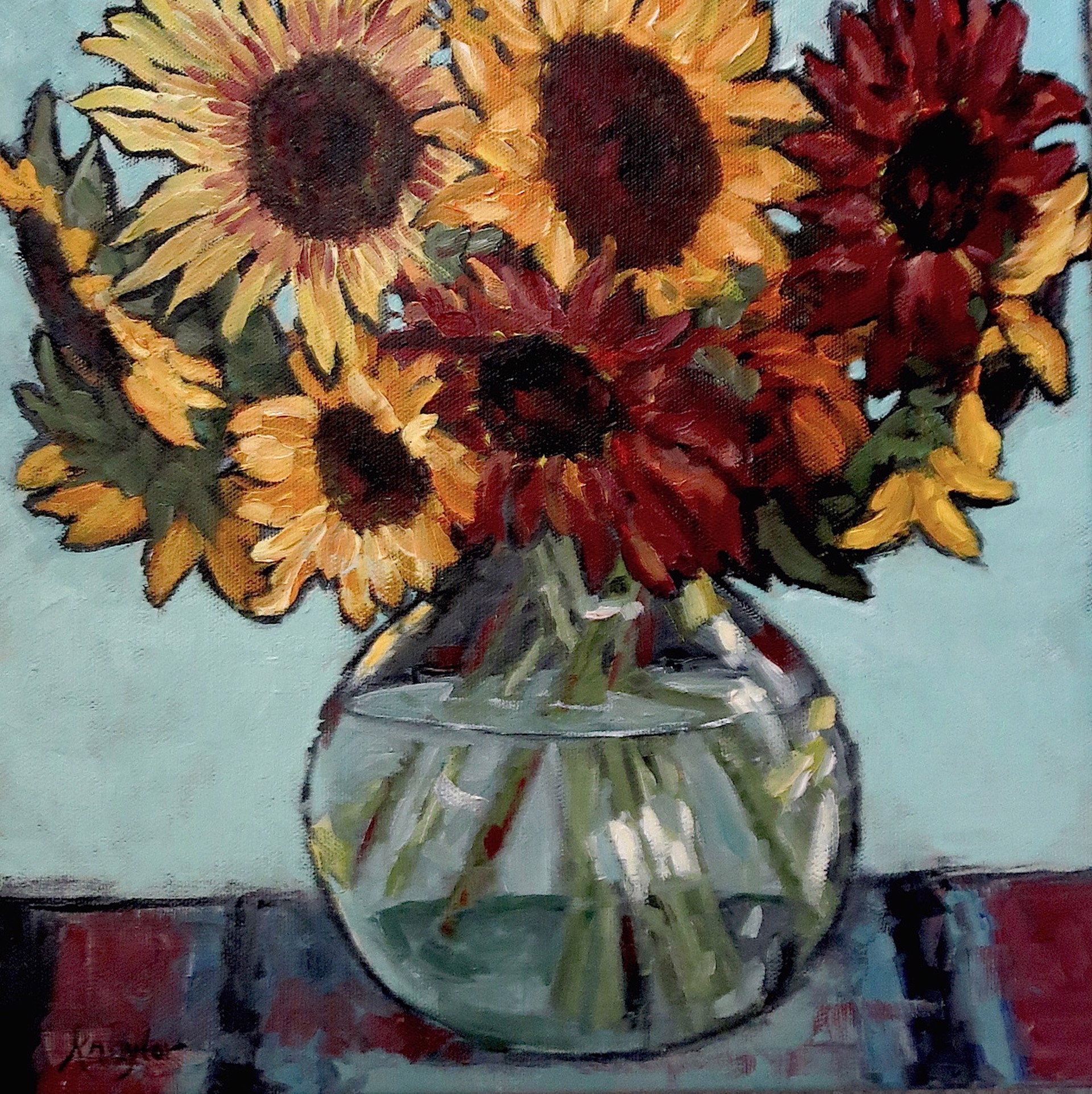 Southwest Sunflowers by Karin Naylor
