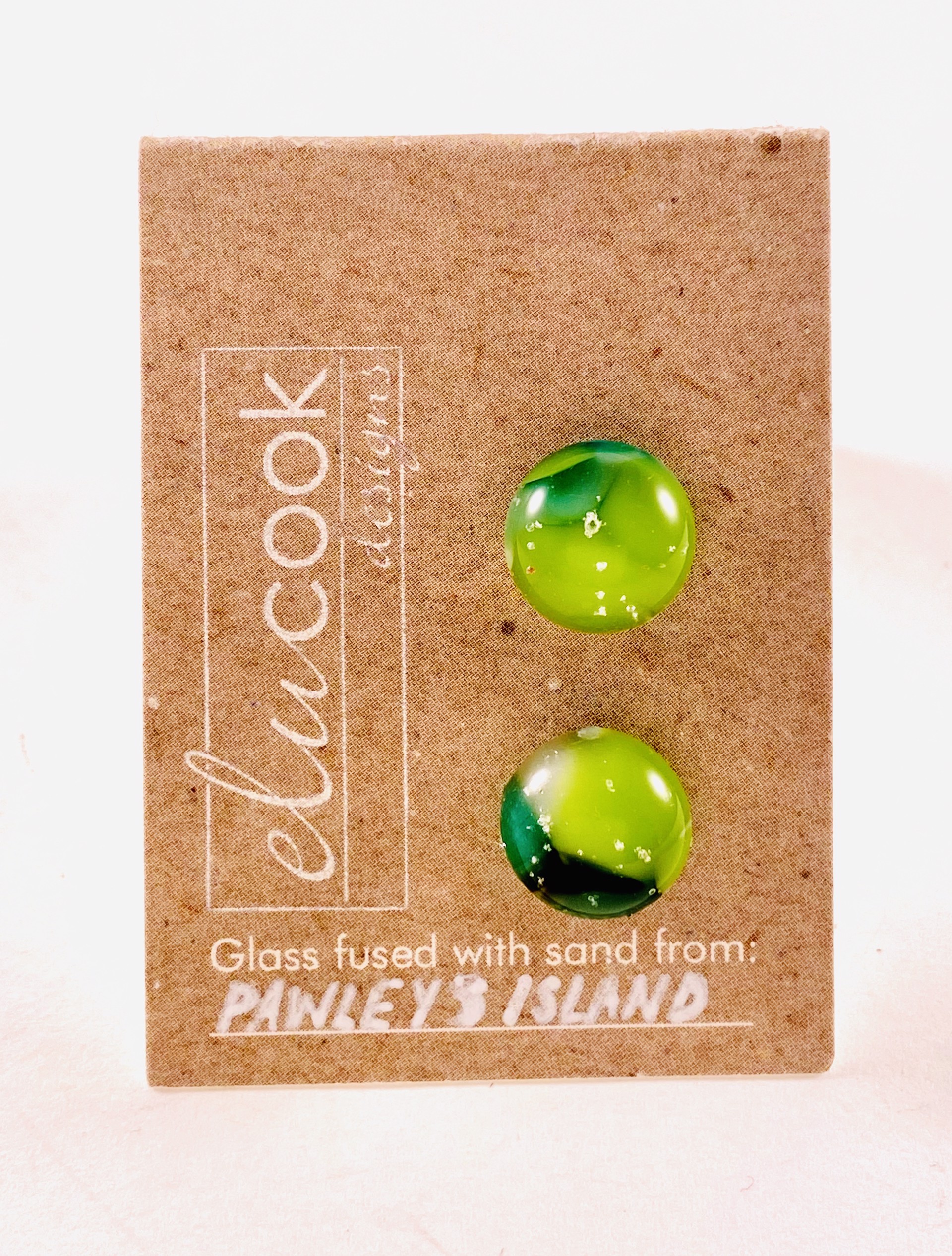 Button Earrings, 4p by Emily Cook