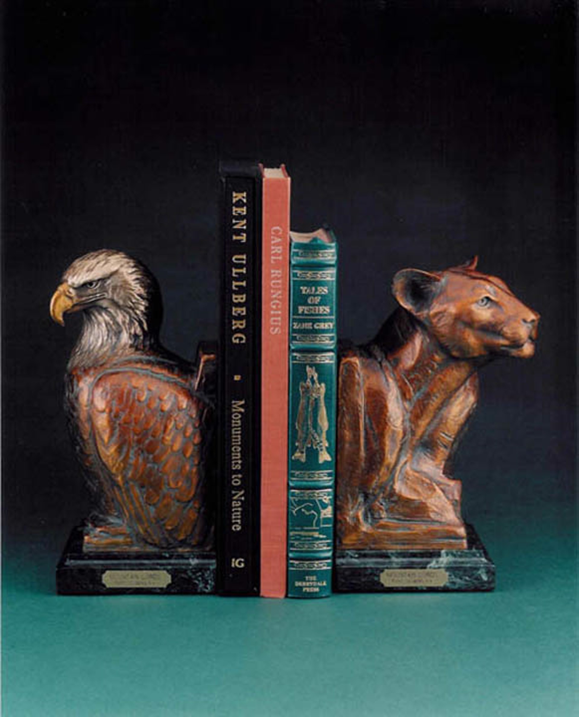 Mountain Lords Bookends by Kent Ullberg