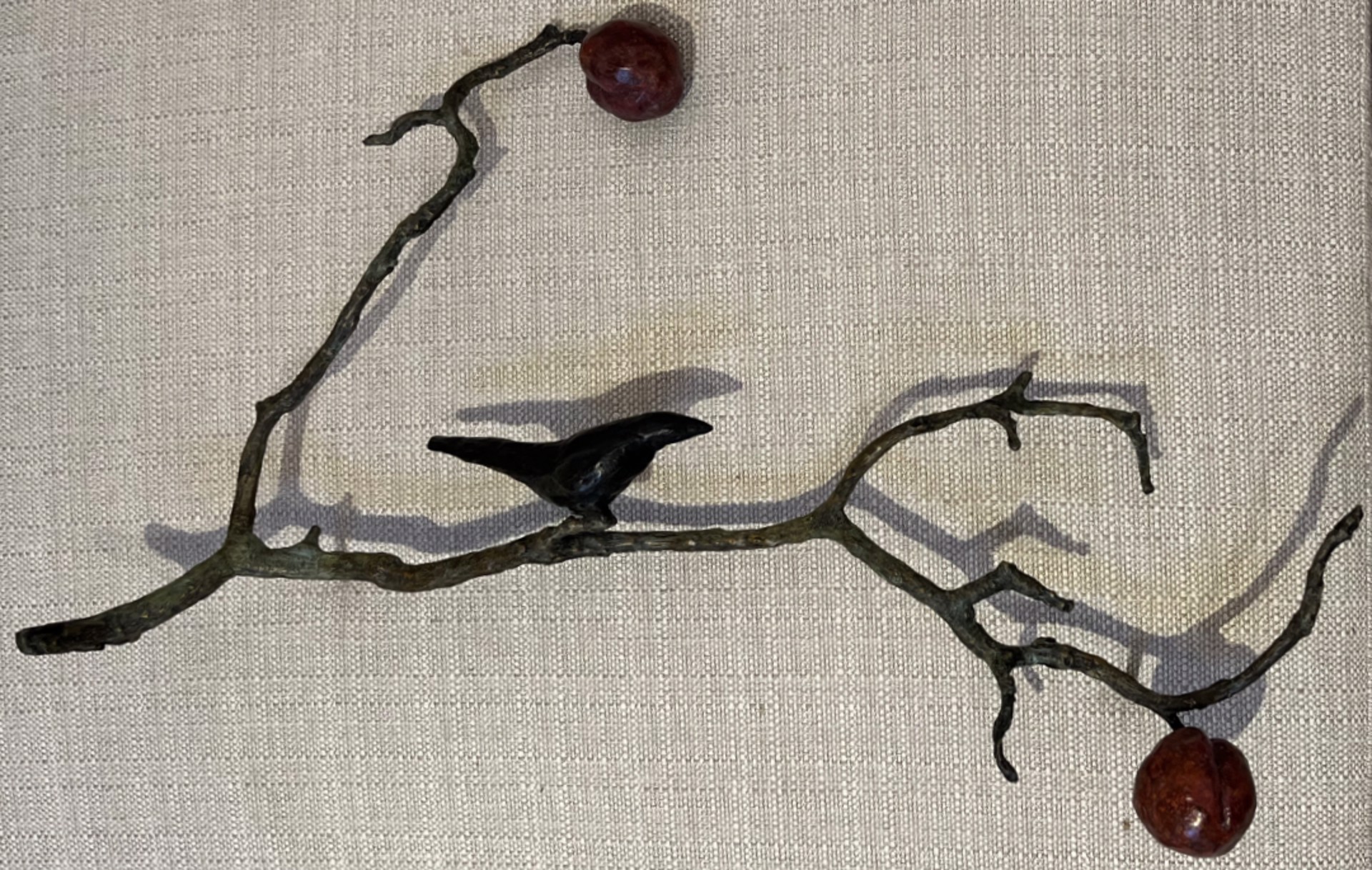 1 Blackbird on a Branch, 2 Fruits by Copper Tritscheller