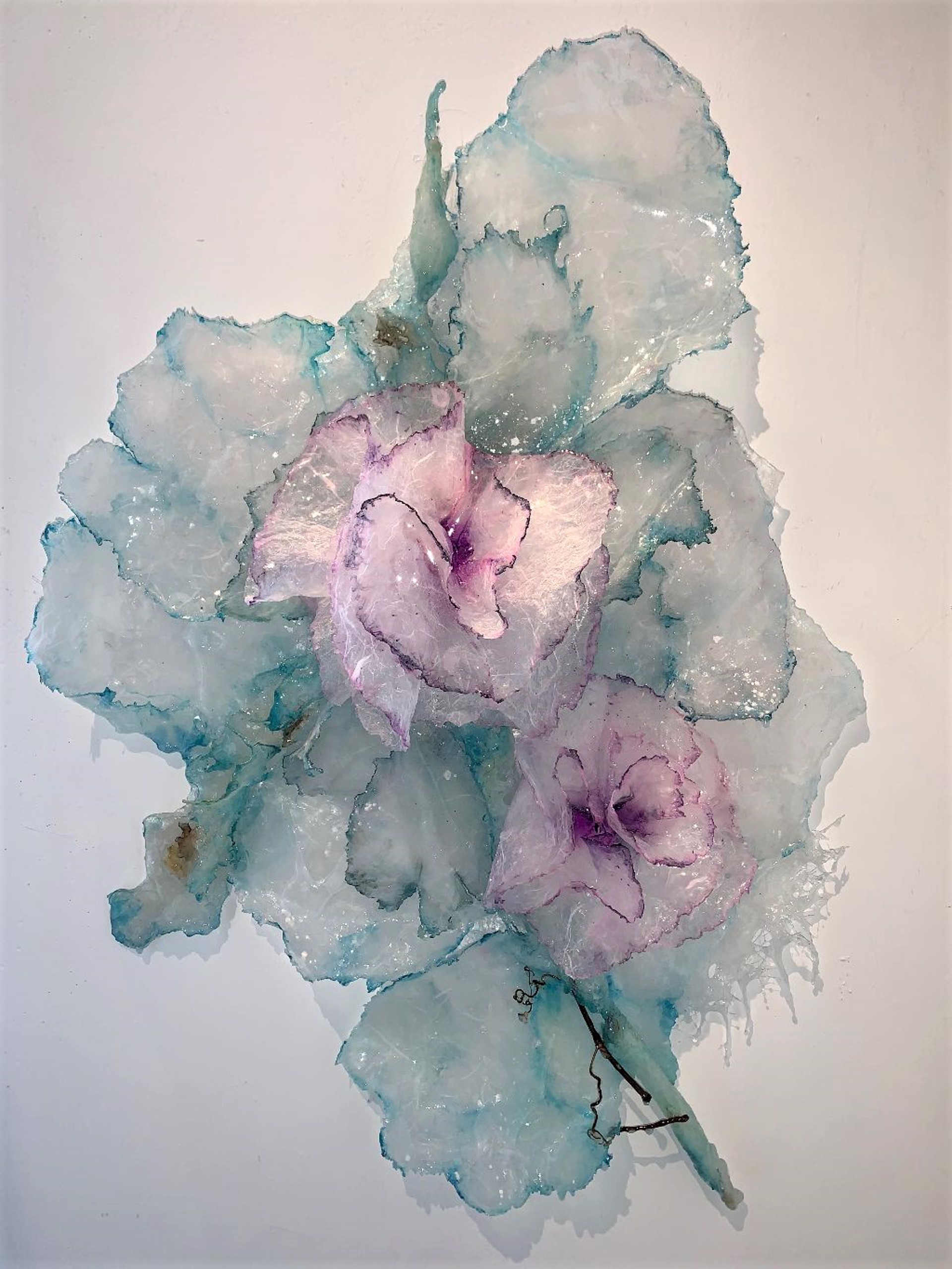 Blue and Pink Floral by Julia Alejandro Gentile