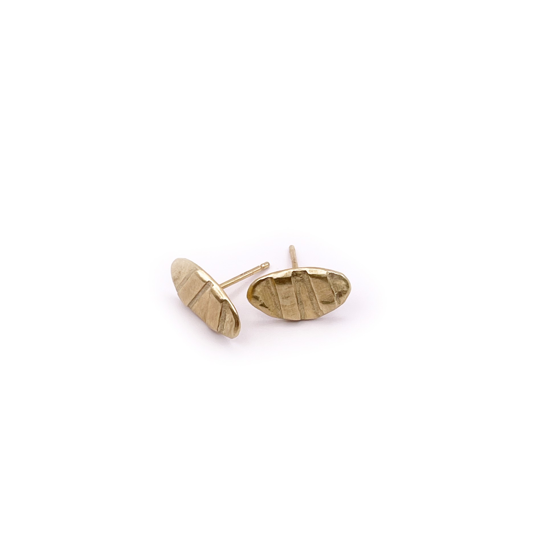 LLE1- Lifeline Small Studs (18k Gold) by Leandra Hill