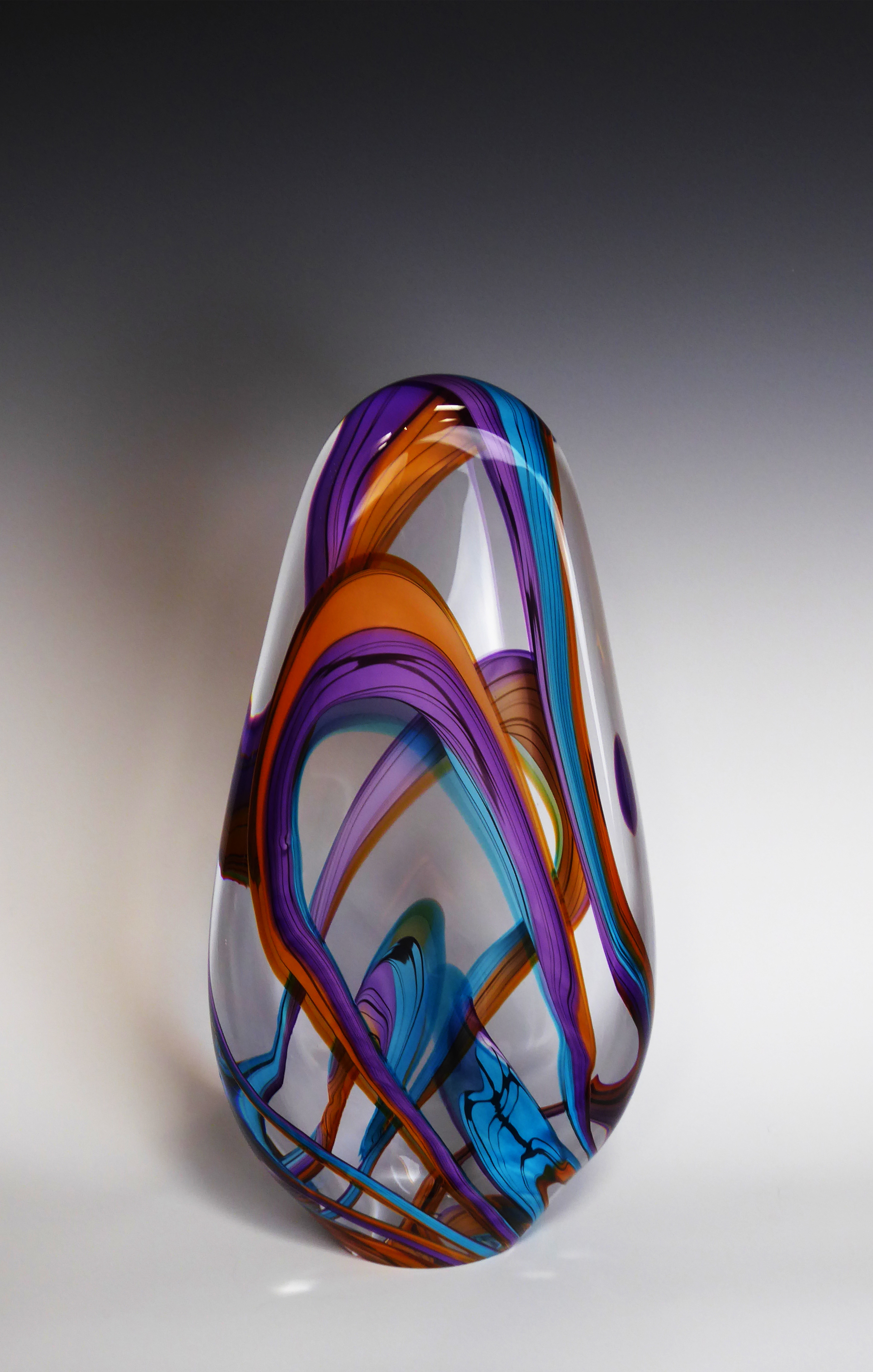 Color Ribbons Flat Sculptural by Richard Hornby