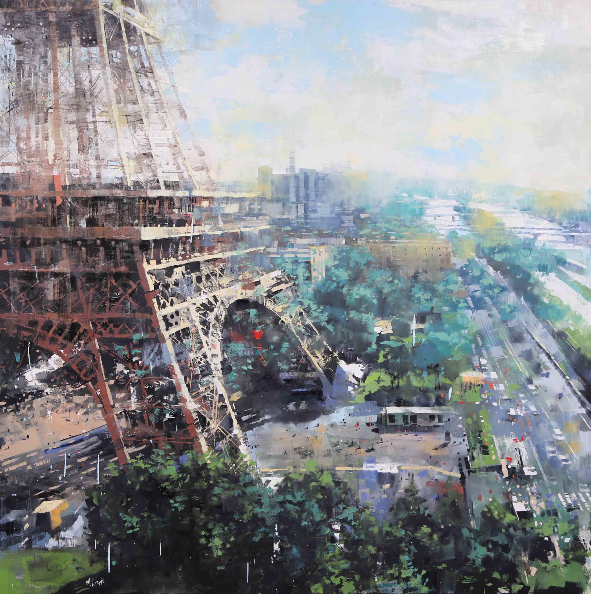 Seine by The Tower (SOLD) by MARK LAGUE
