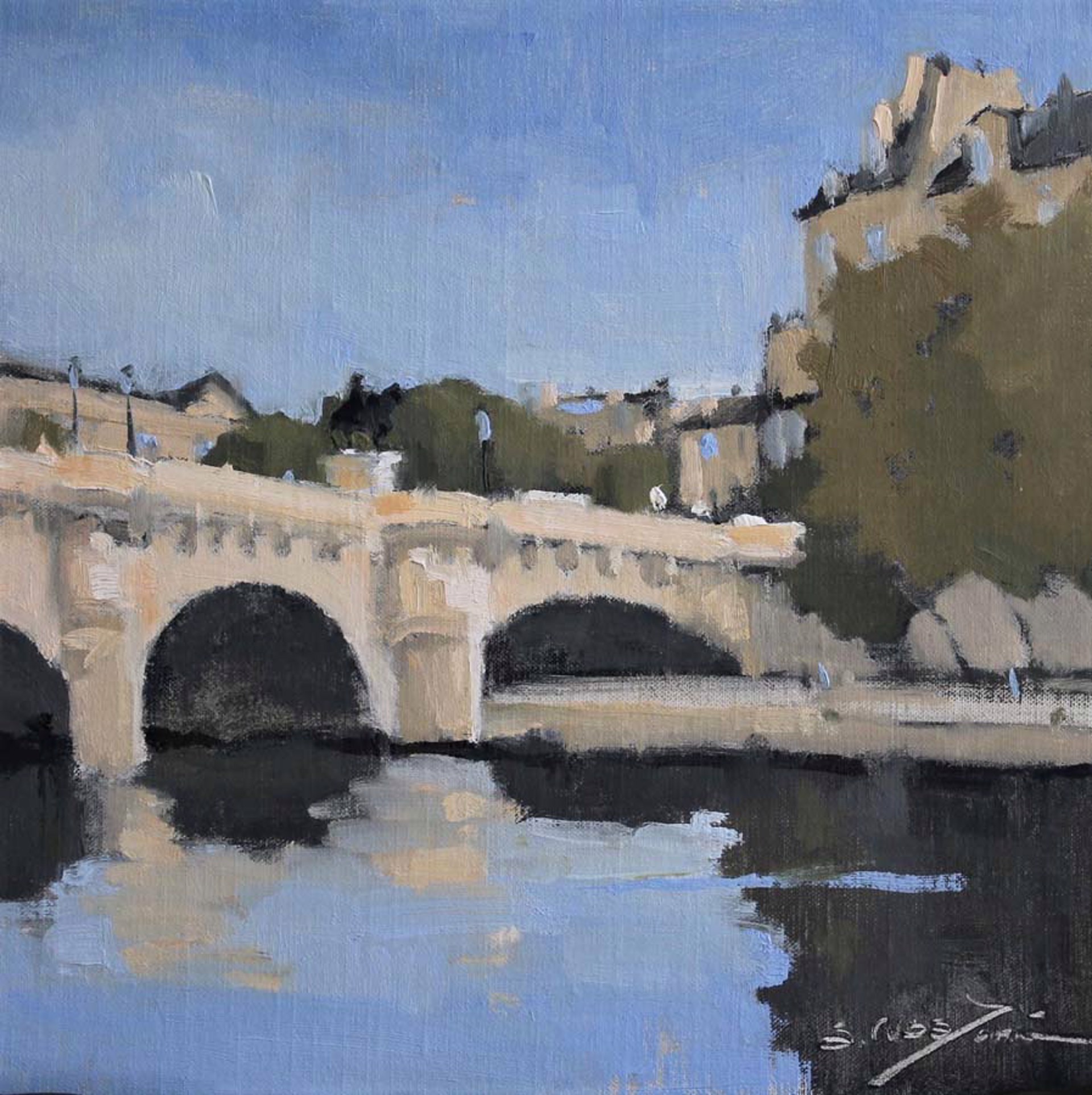 Henry IV on Pont Neuf by Sherrie Russ Levine