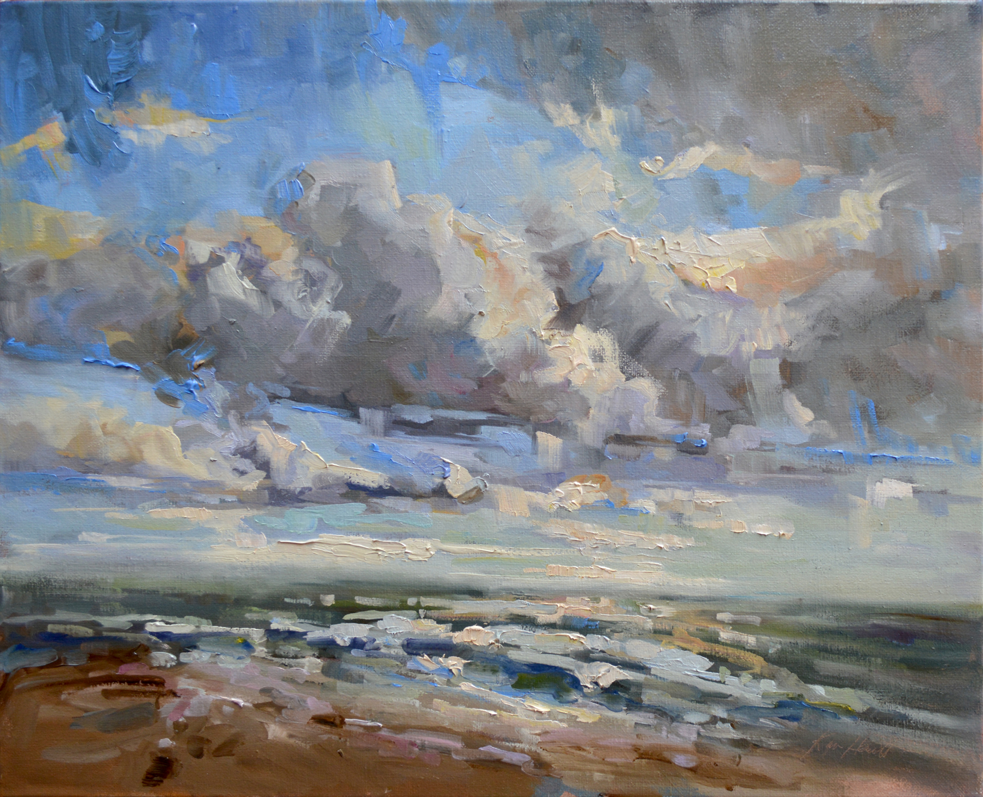 Big Sky at the Beach by Karen Hewitt Hagan