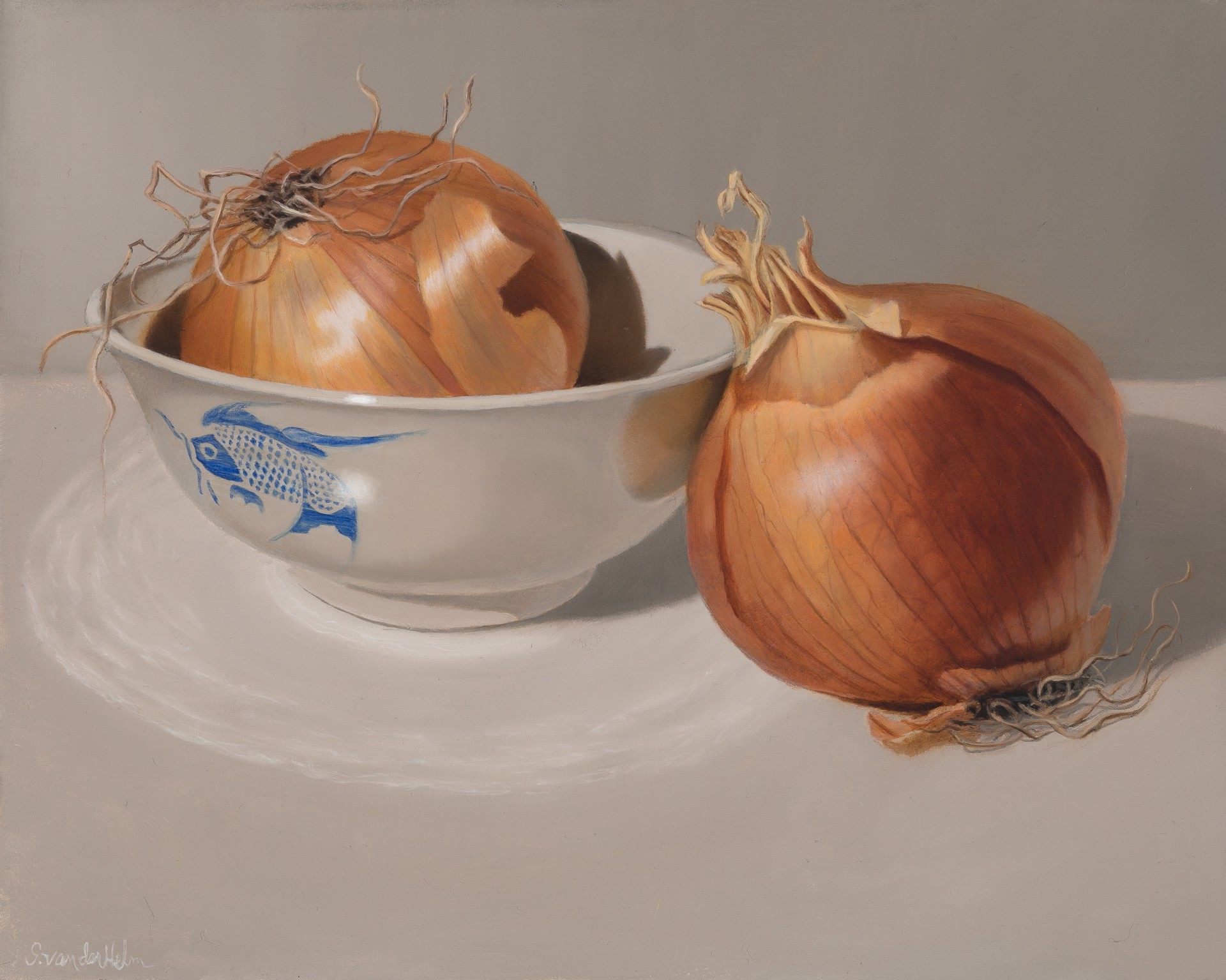 Two Yellow Onions by Sarah van der Helm