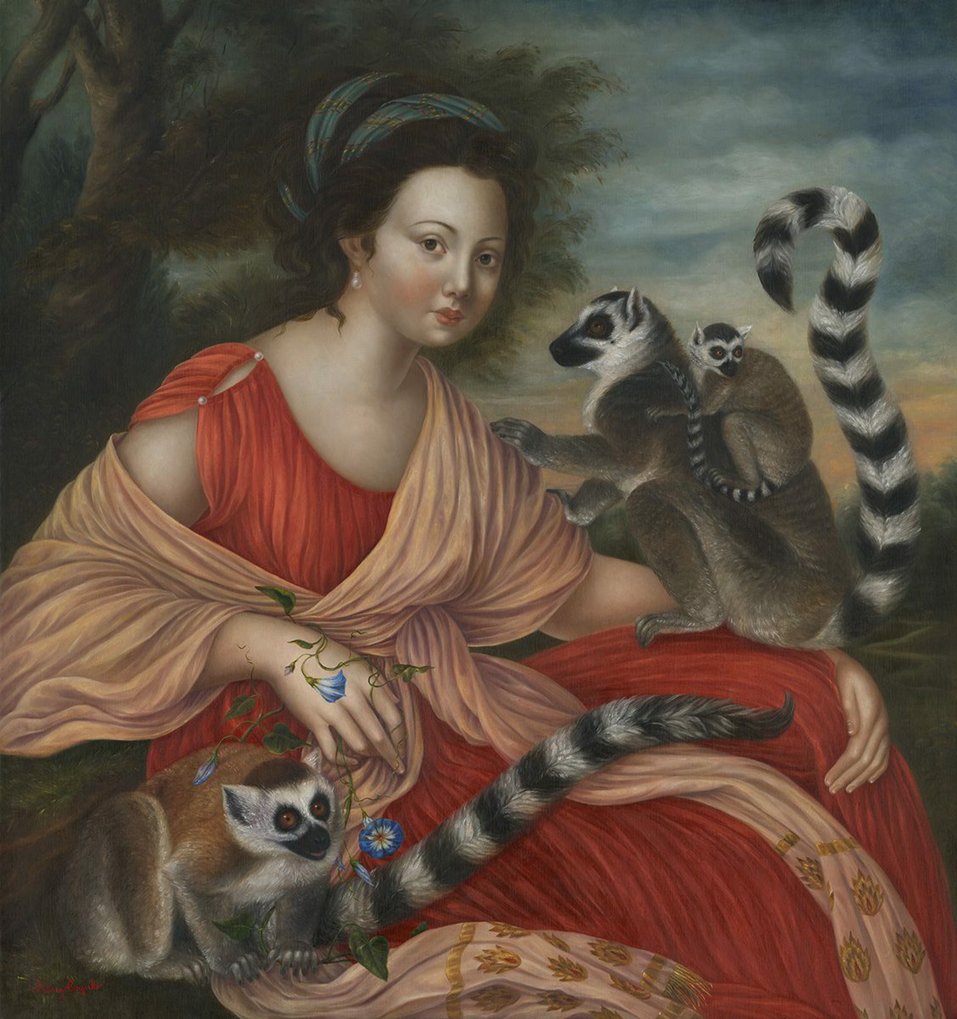 Charity with Family of Lemurs by Fatima Ronquillo