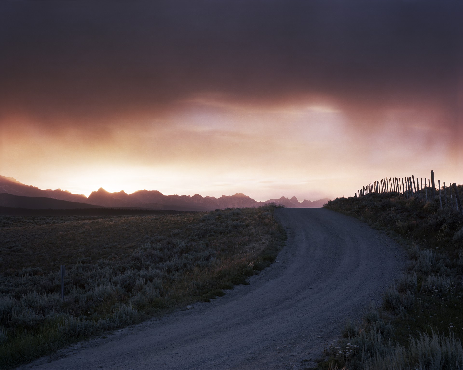 Valley Road, Custer County, Idaho  2004 by Laura McPhee