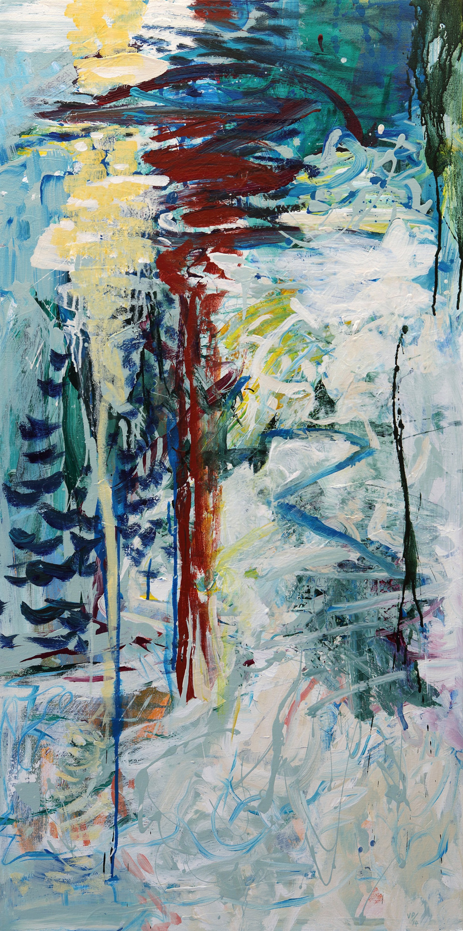 Alpine Cascade by VERONICA PLEWMAN