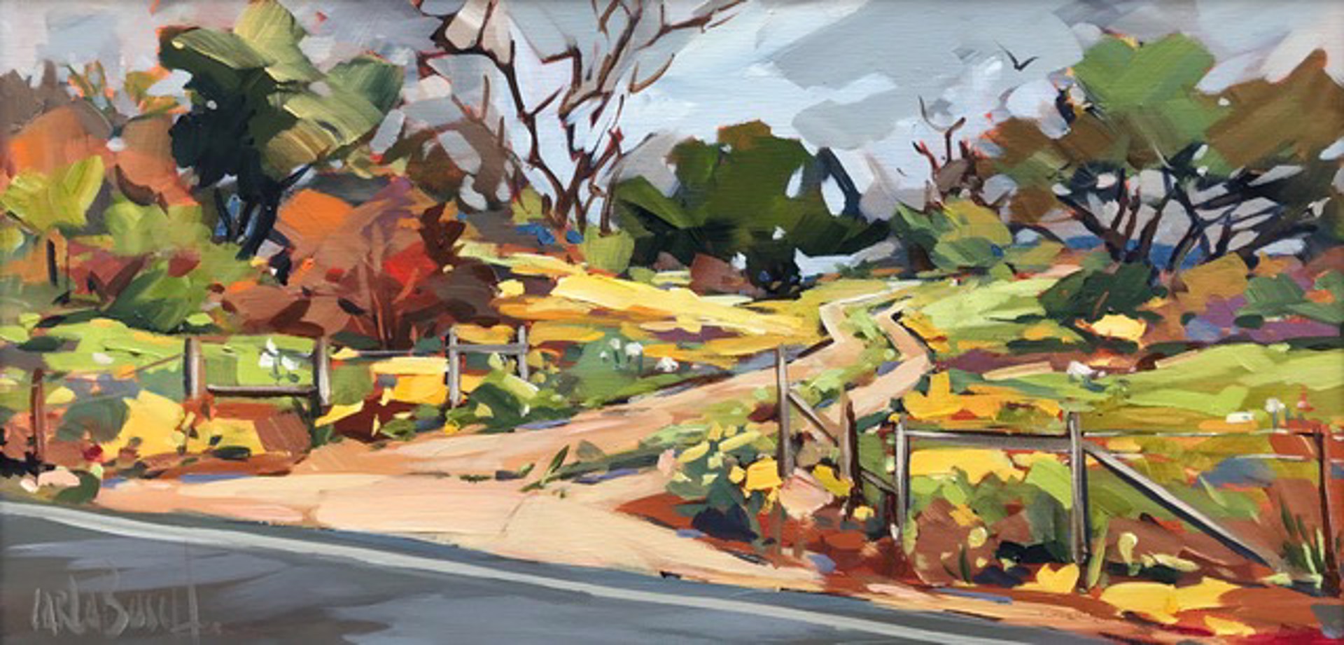 River Road Spring Flowers by Carla Bosch