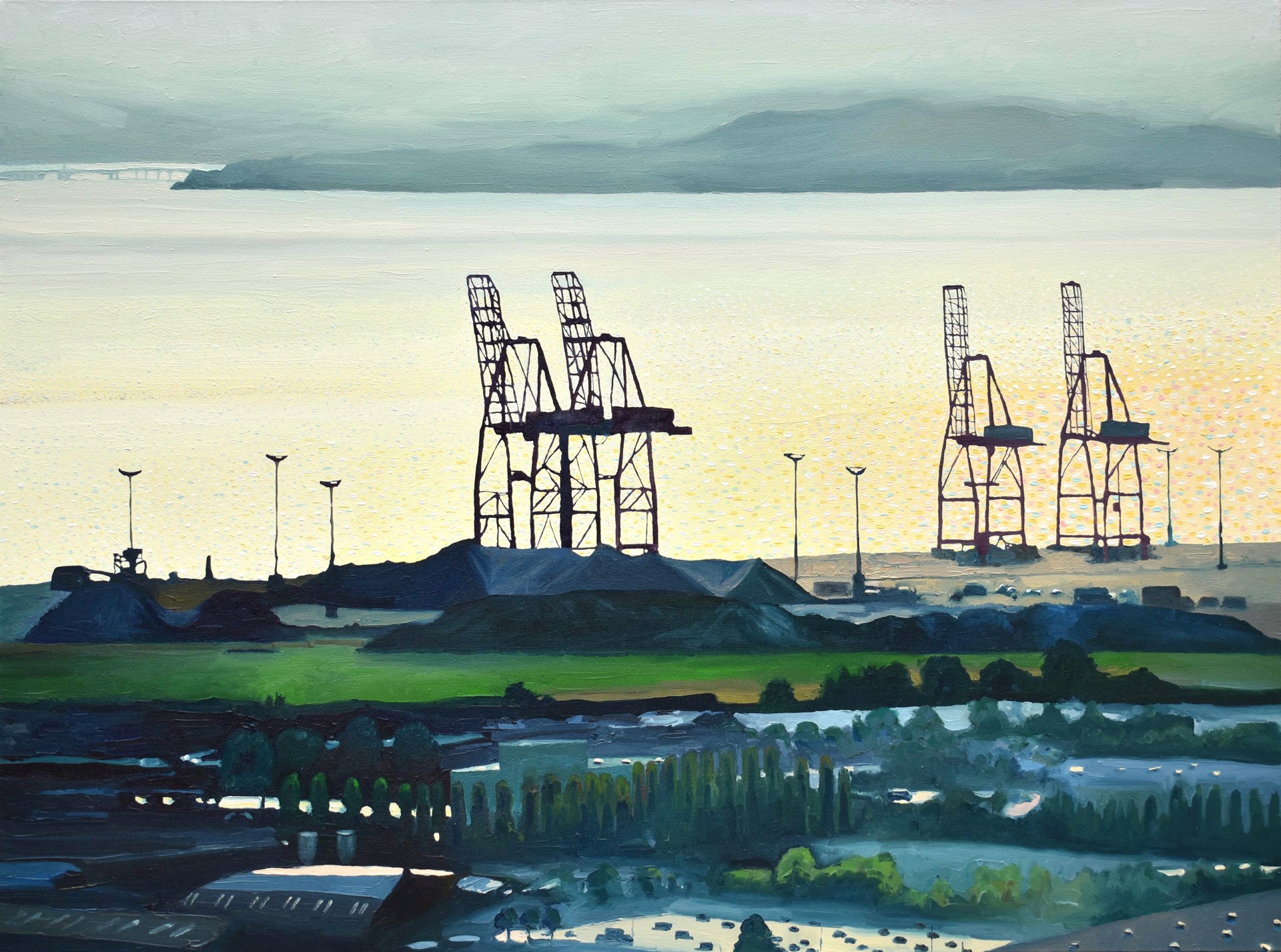 Bay Cranes by David Leonard