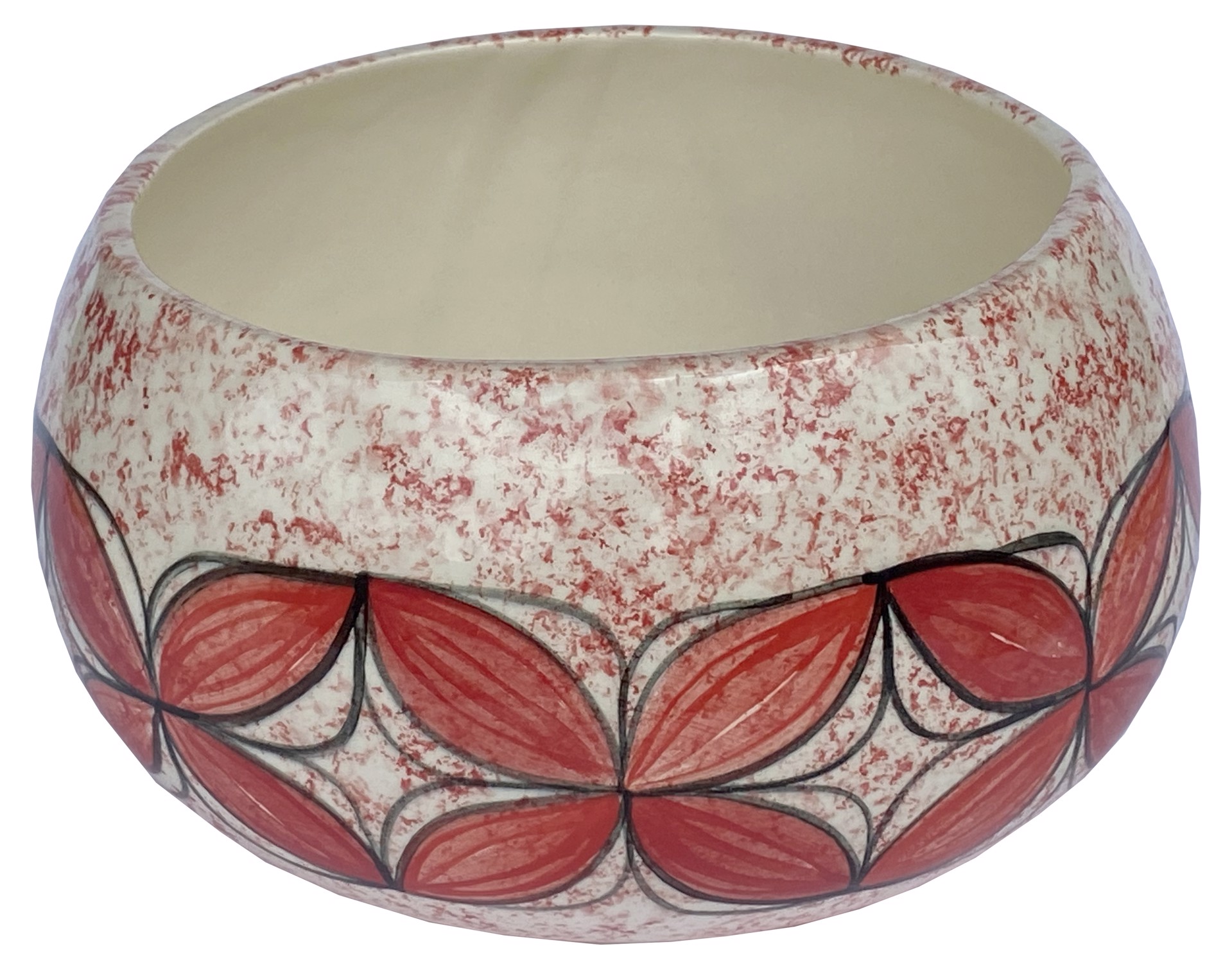 Red Ceramic Bowl by Jeanne Nichols