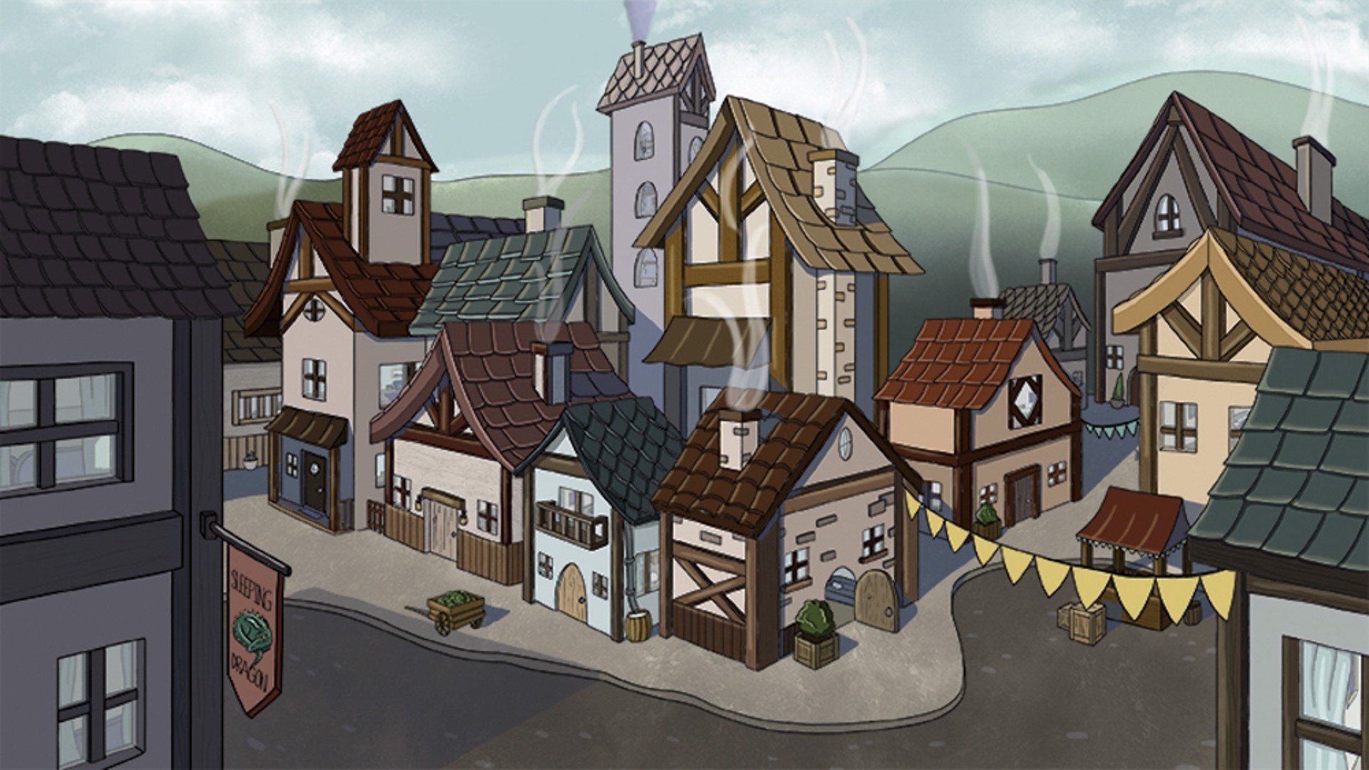 Town in the Foothills by Christina Wright