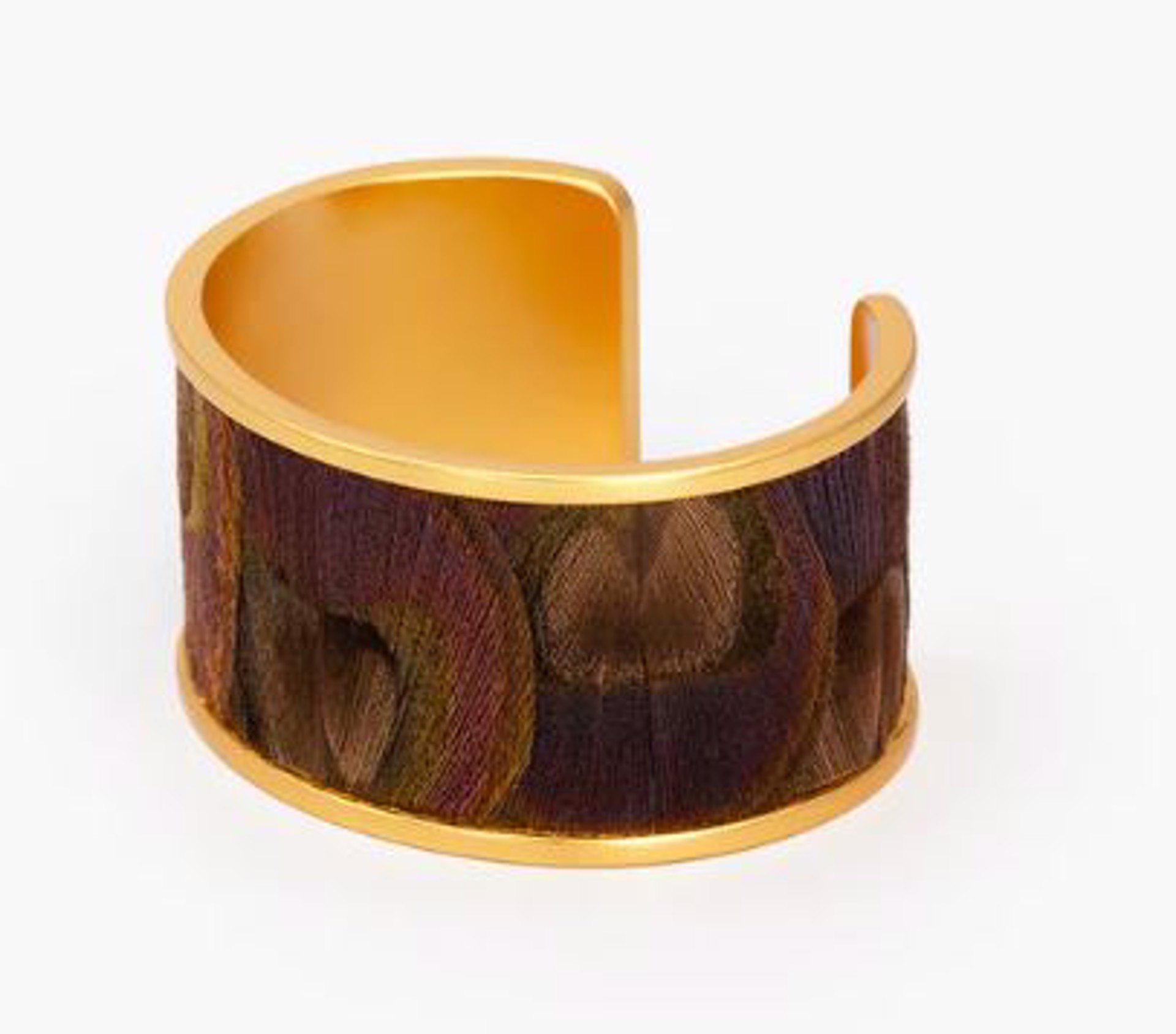 Knock Out Wide Cuff - Brown Peacock by Brackish
