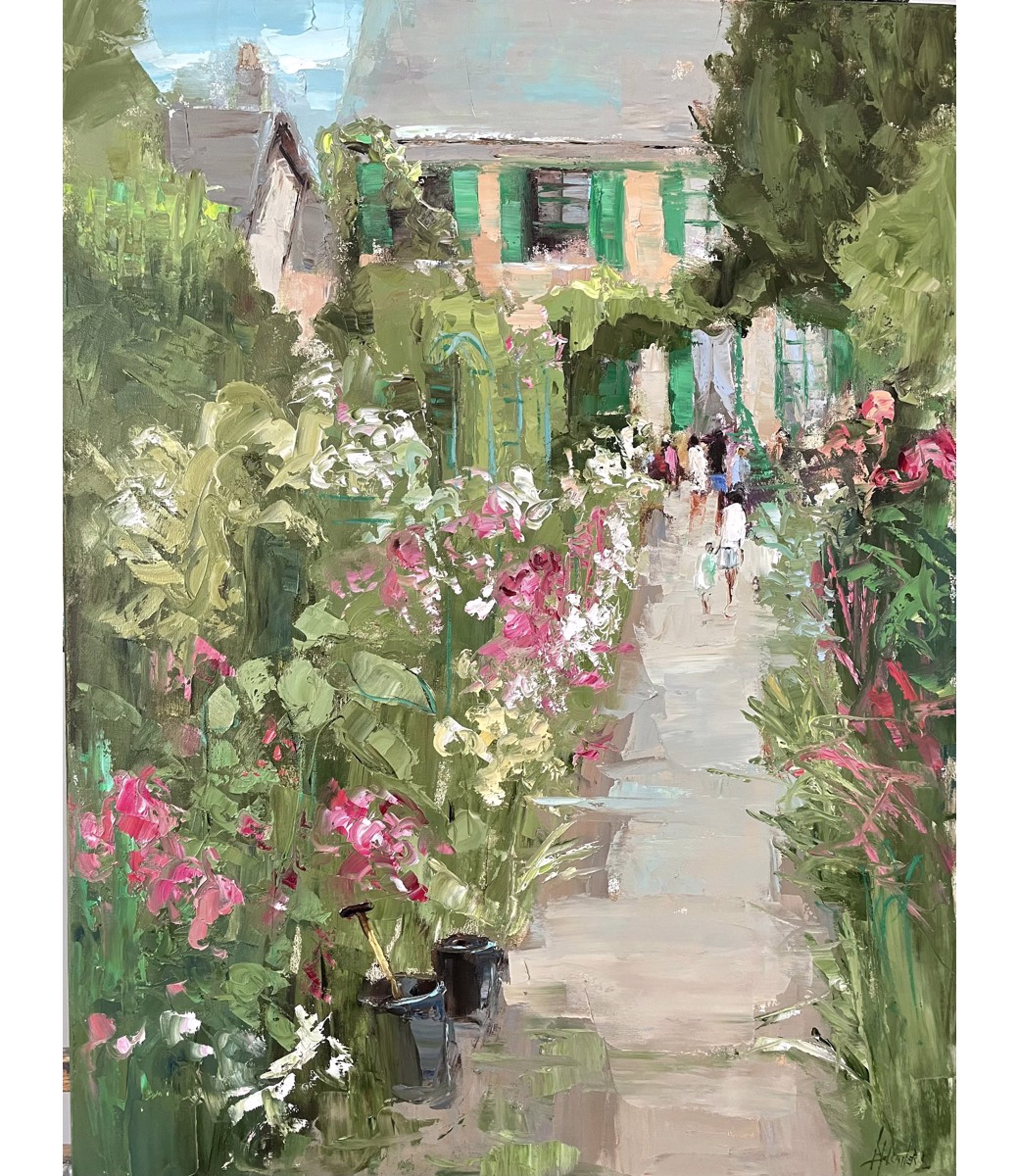 Monet's Garden in August by Barbara Flowers