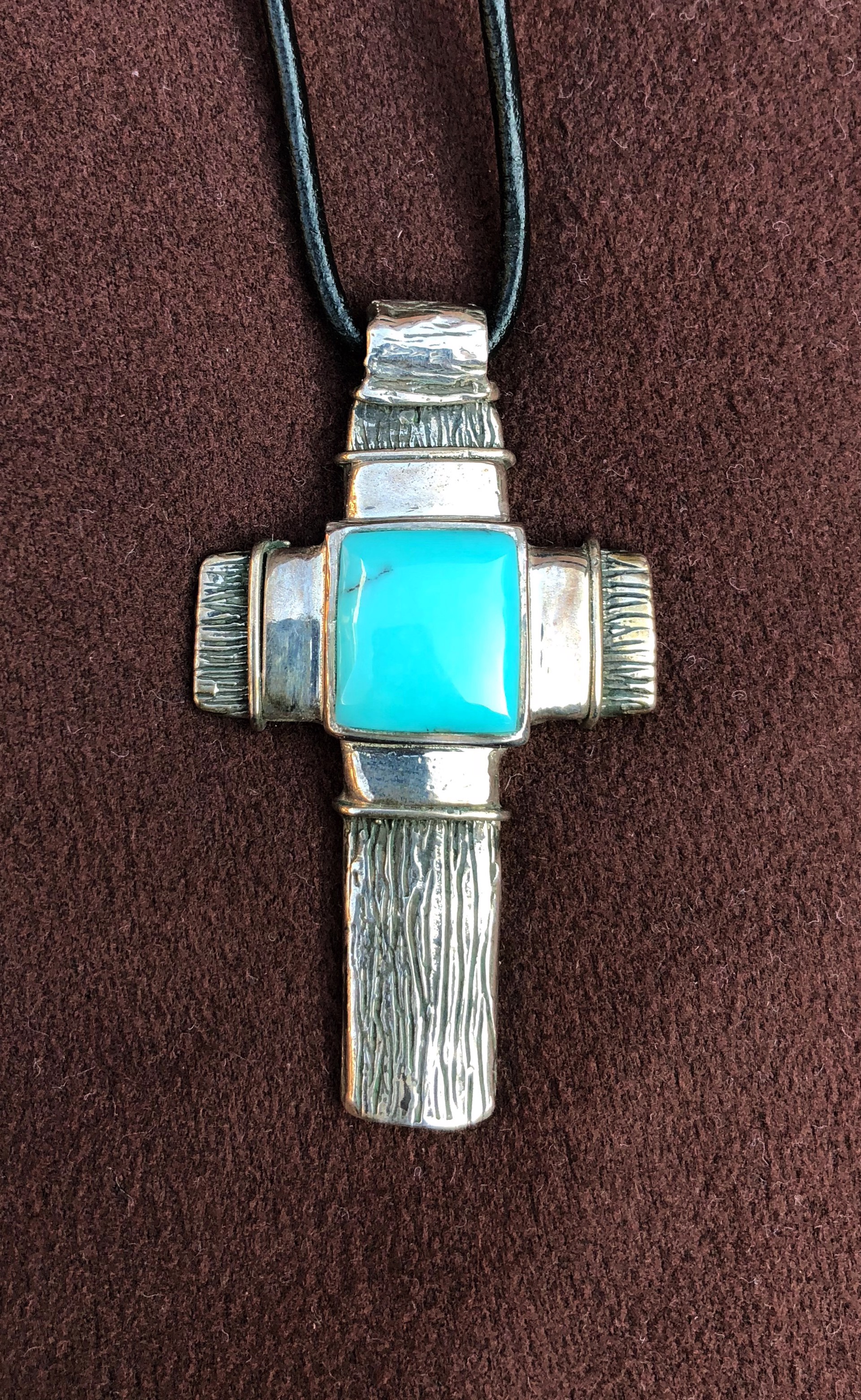 Sacred Cross Turquoise by Robert Rogers